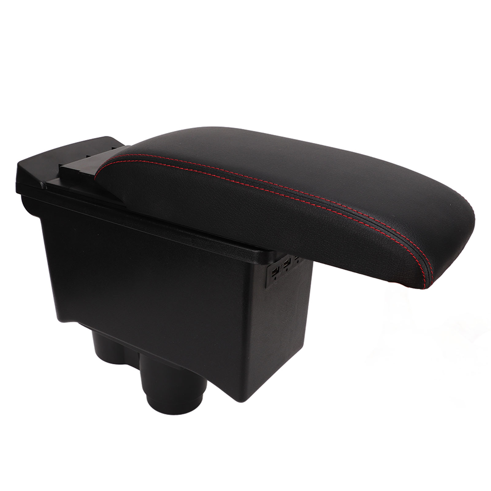 Doppelstufiges Staufach In Kunstleder Mit 3 Usb-anschlüssen In Der Mittelarmlehne Für Duster 2019-2022