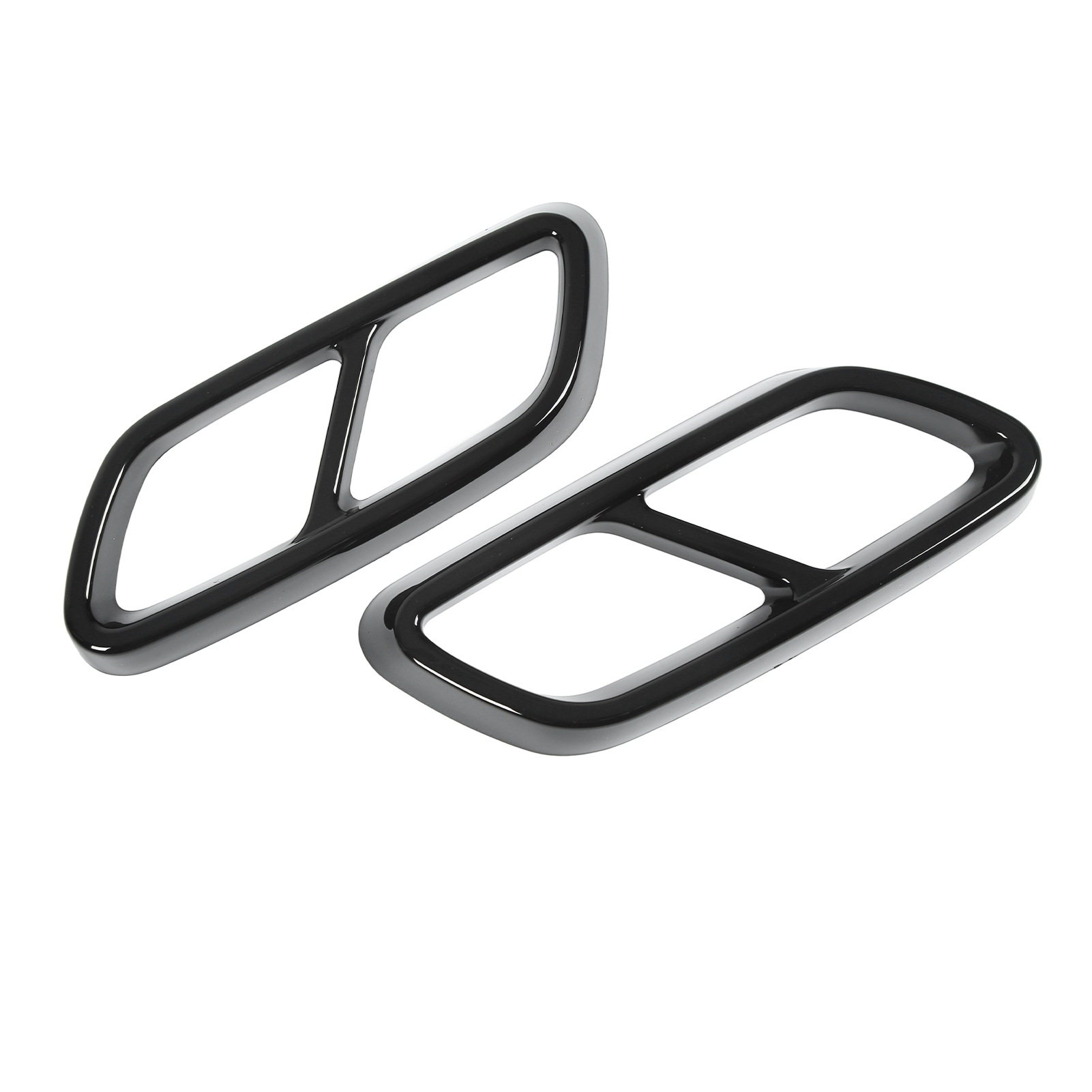 Paar Glänzend Schwarze Auspuffblenden Für Mercedes-benz C-klasse W206 Ab 2021, Endrohrblenden, Ersatzteilset, 2-teilig