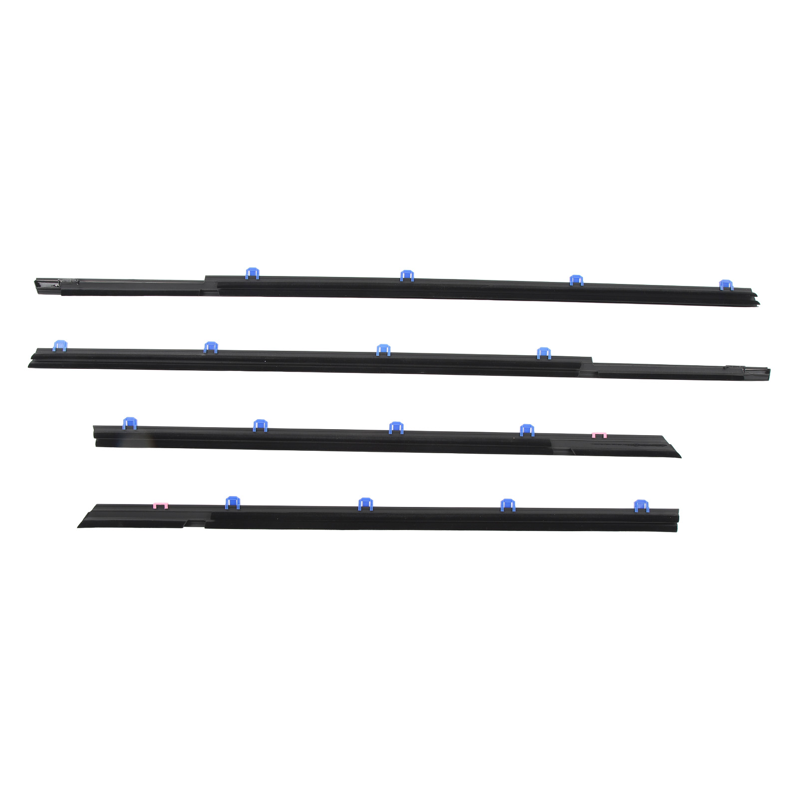Seitenfensterdichtung 72450 Tr0 A01 Dichtungsleiste Für Civic Limousine 2012-2015, Schutzleiste, 4-teiliges Set, Schwarz, Passgenau.