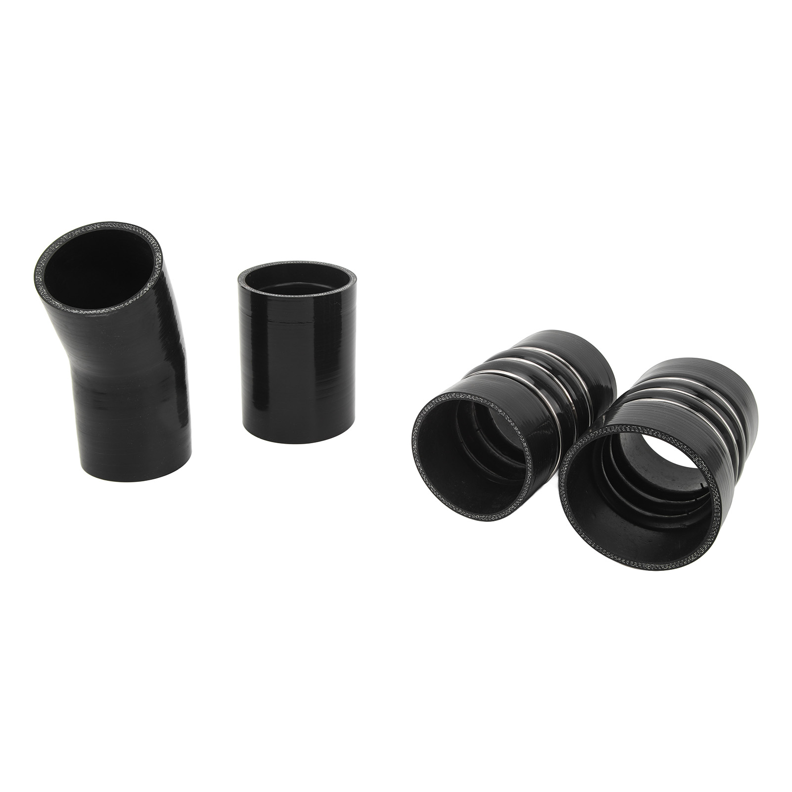 Satz Mit 4 Schwarzen Schlauchschellen Für Den Ladeluftkühlerschlauch Des Turboladers, Ersatzteil Für Ford 6.0l Powerstroke Diesel 2003-2007