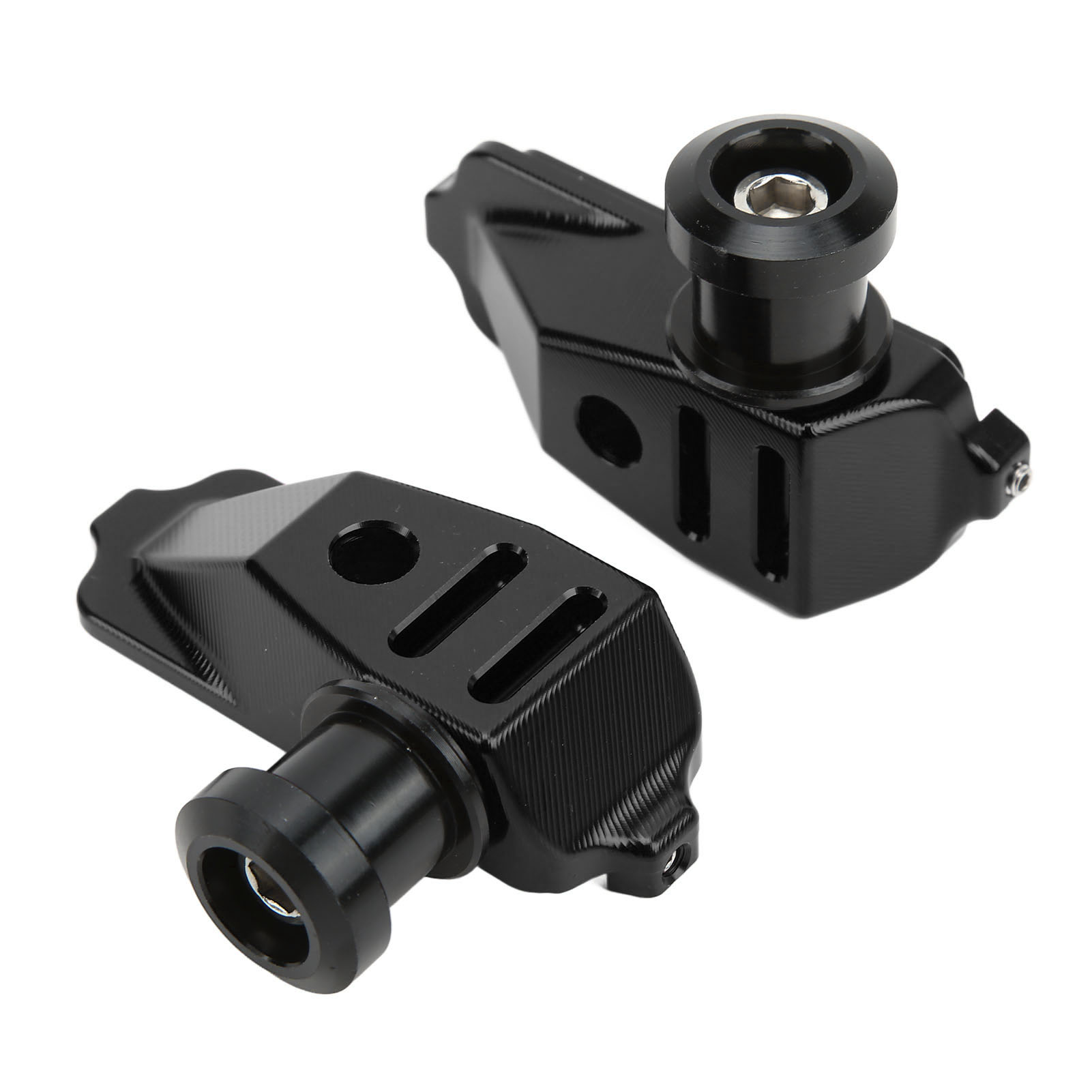 Kettenspanner-set Für Motorradhinterachse, Schwarzer Aluminiumlegierungsblock, Kompatibel Mit Cb500f, Cb500x Und Cbr500r (2013–2016)