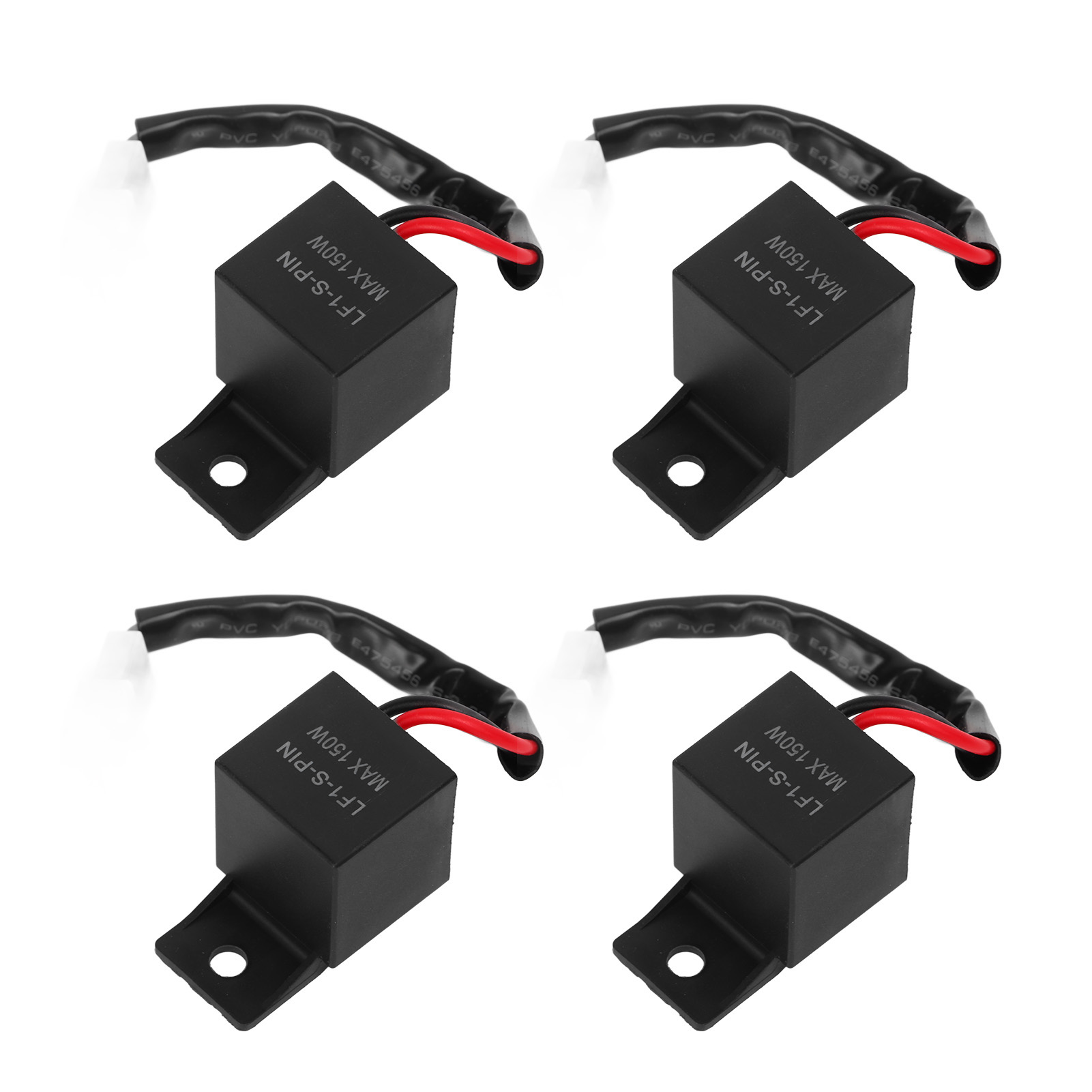 12v 150w Wasserdichtes 2-pin Led-blinkerrelais – 4er-pack Für Motorräder, Led-blinker, Universelles Elektronisches Blinkrelais
