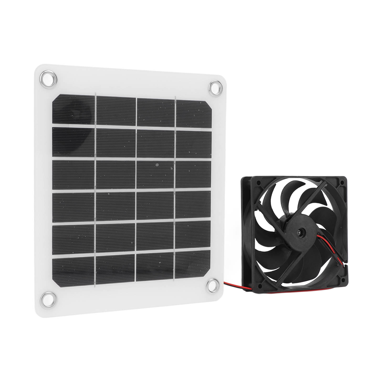 Wasserdichter 10w 5v Solarventilator, Tragbares Monokristallines Panel Für Wohnmobile, Luftabsaugung Für Den Außenbereich, Autarkes Belüftungsset.