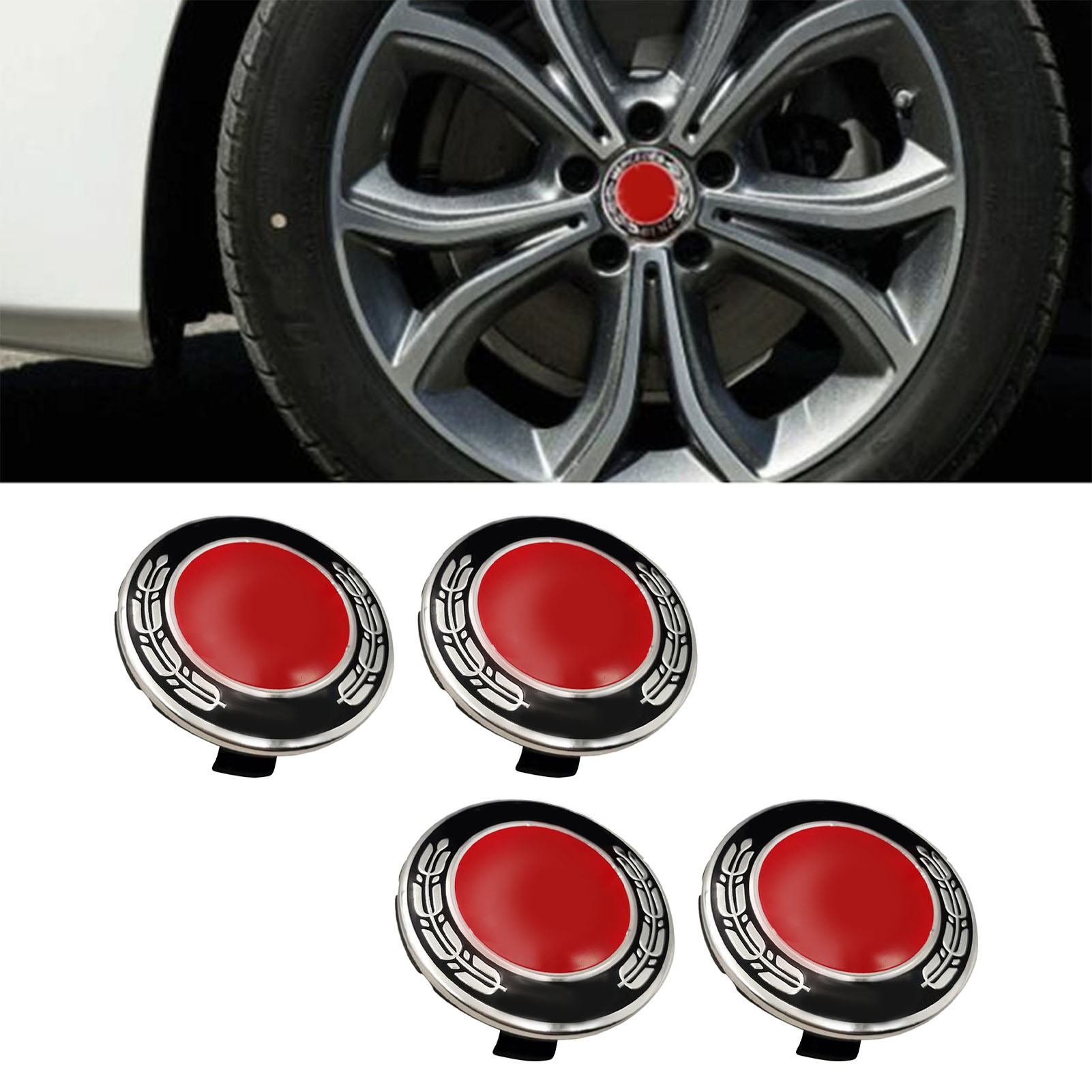 4 Stück 75 Mm Radnabenkappen Mit Logo, Kompatibel Mit Mercedes-benz Felgen Und Radkappen