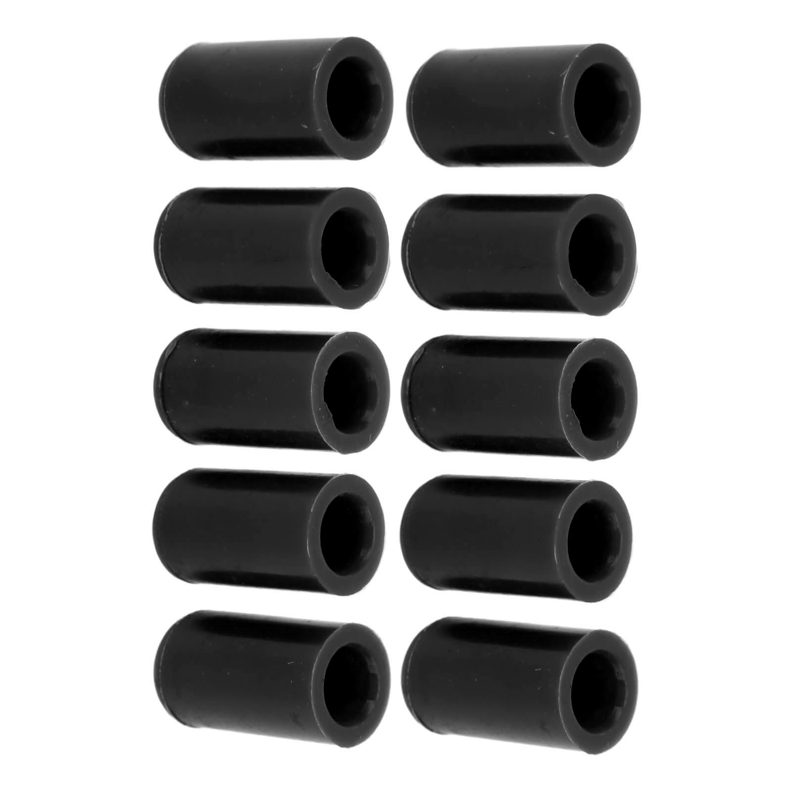Schwarze Silikon-endkappe 10 Mm X 10, Wasser- Und Ozonbeständig, Flexibel, Für Kfz-vakuum-ansaugschläuche