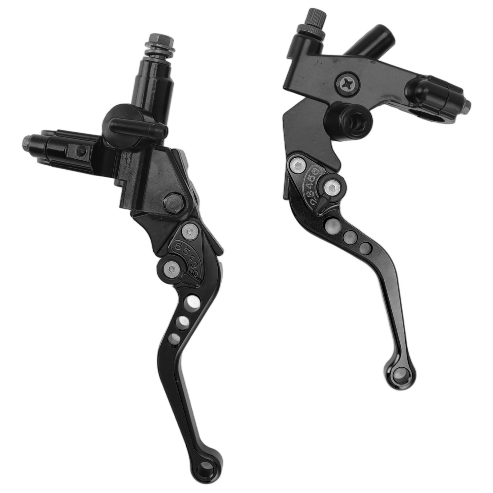 Motorradbrems- Und Kupplungshebel, Hydraulischer Hauptbremszylinder Mit Ausgleichsbehälter, Austauschset Für Suzuki, Schwarz, Paar