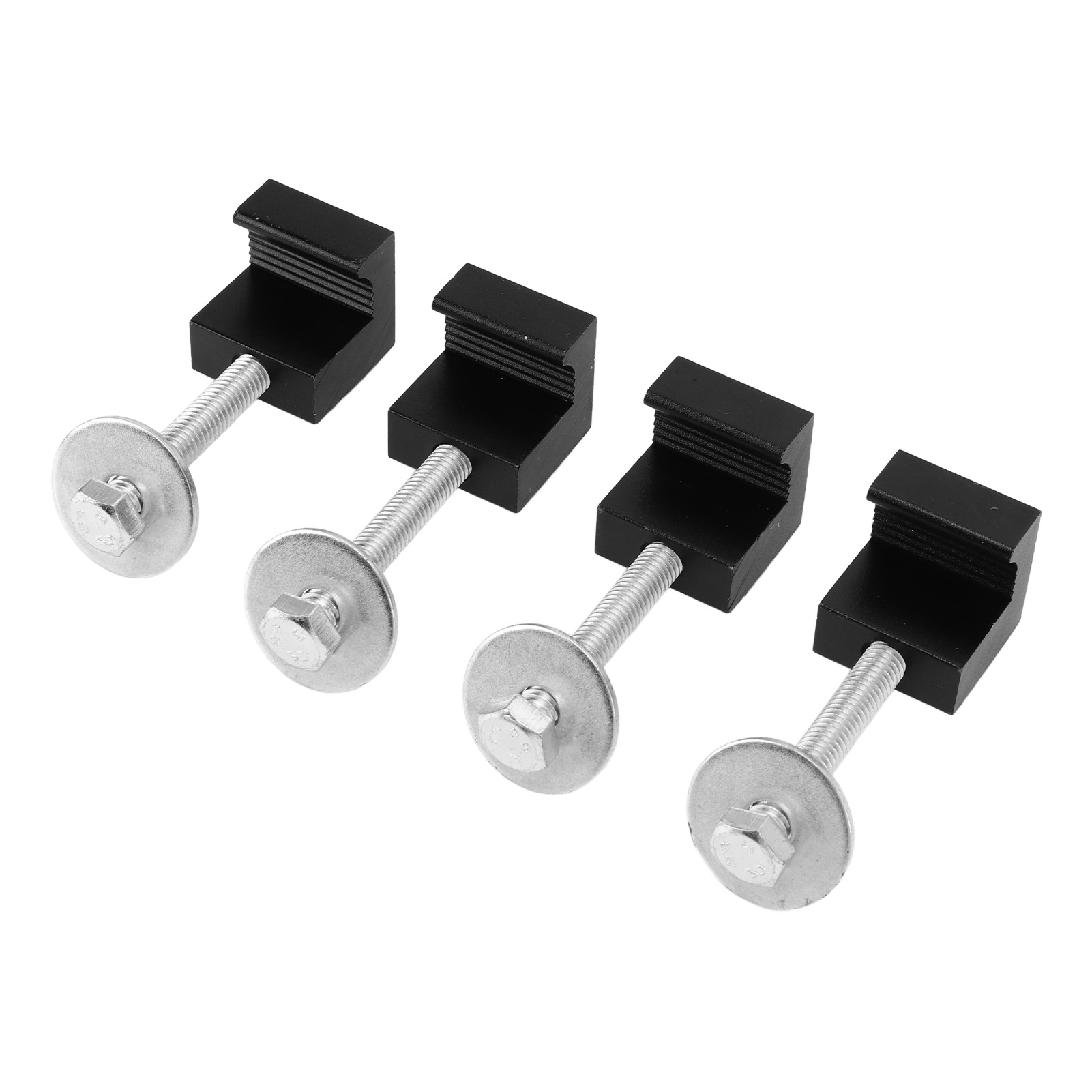 4 Stück Universelle Schwarze J-haken Aus Aluminiumlegierung Zur Befestigung Von Ladeflächen Von Lkws/pickups Und Werkzeugkisten