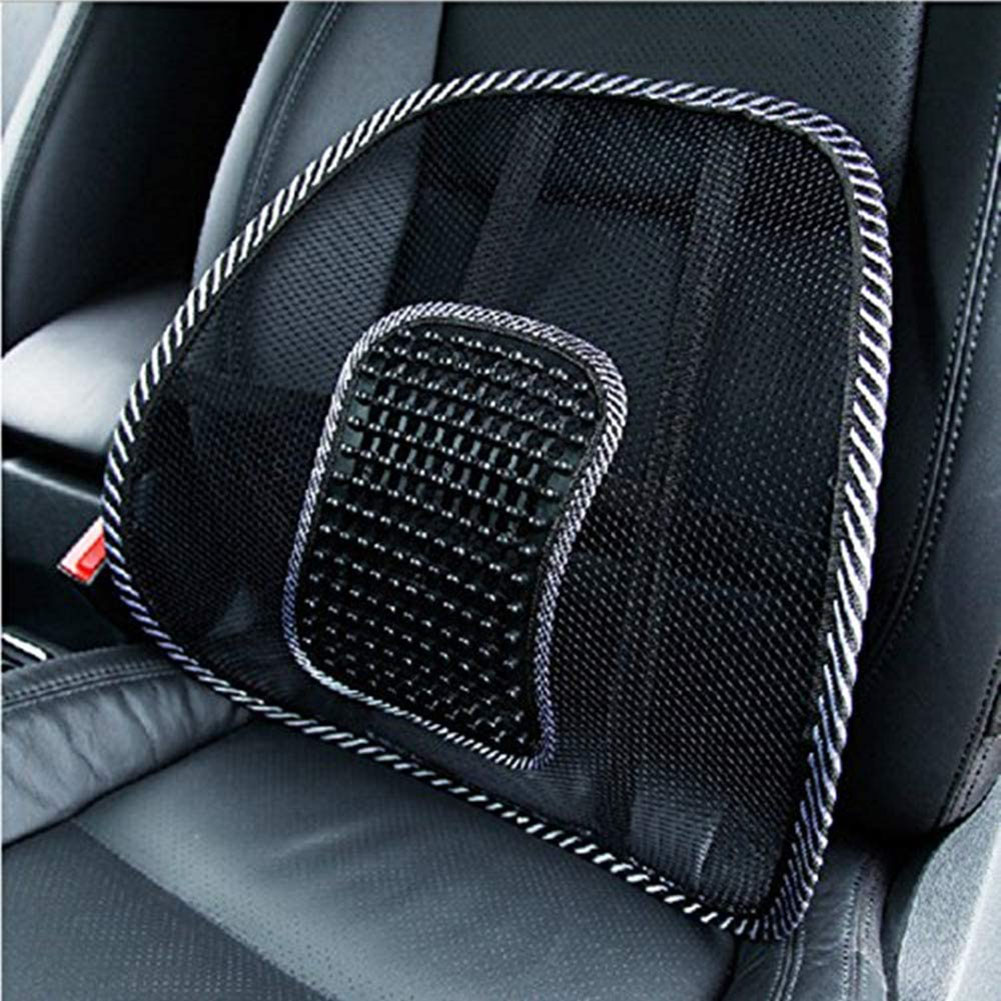Lendenkissen Fürs Auto Aus Atmungsaktivem Ice-mesh, Lendenwirbelstütze Mit Massagefunktion, Atmungsaktiver Sitzbezug Für Auto Und Büro, Kühlendes Mesh, Einheitsgröße