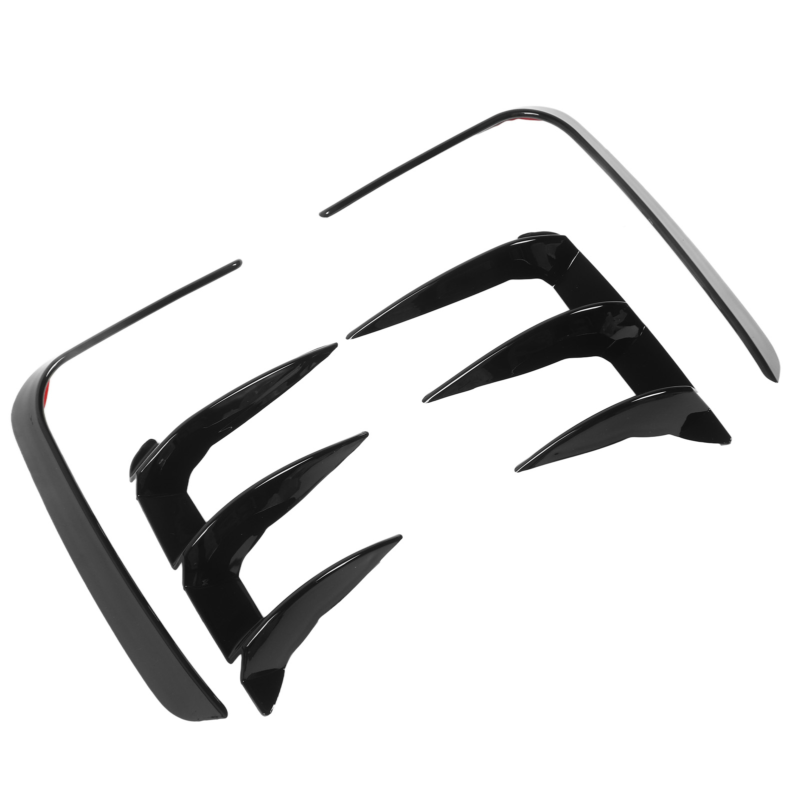 4 Heckstoßstangen-seitenspoiler In Hochglanzschwarz, Robustes Design, Windflügel Für X3 G01 Lci M Sport Diffusor-kit