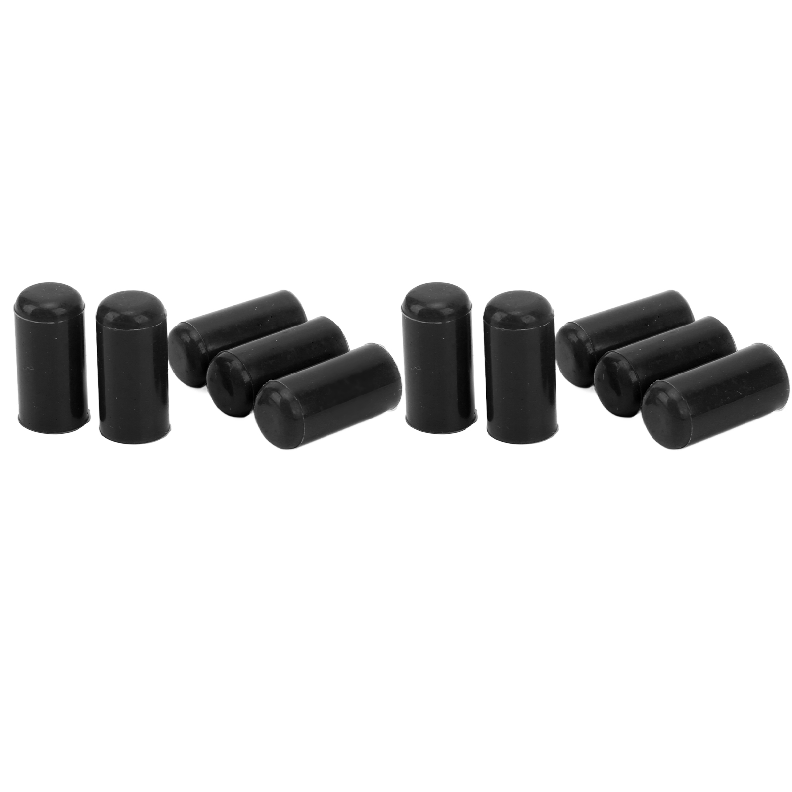 6 Mm X 10 Silikon-endkappe, Flexibel Und Widerstandsfähig, Auslaufsicher Für Ansaugkrümmer Von Autos, Schwarze Verschleißfeste Kappe, Vakuumschlauchkappe.