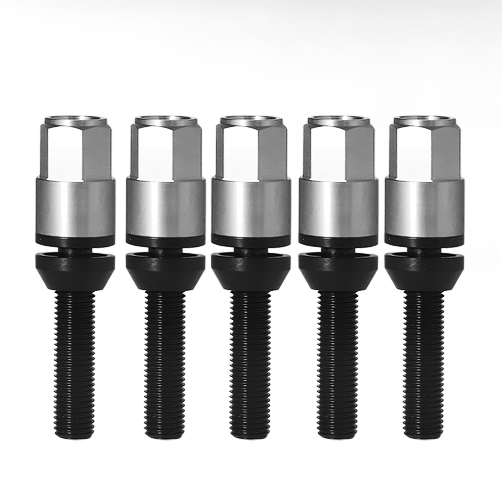 20 Stück Kegelradschrauben Aus Aluminiumlegierung, M12x1,5, Mit Konischem Sitz Und Titankappe