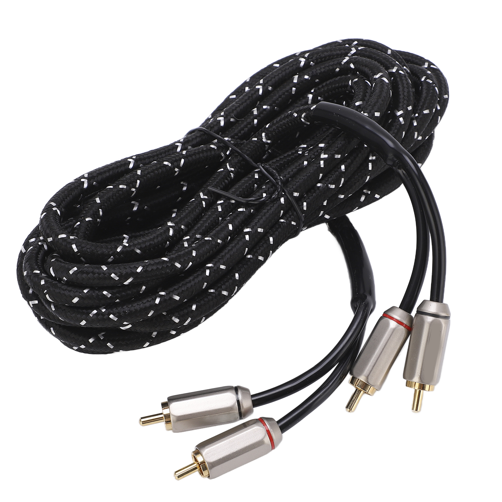 Stereo-audiokabel Für Autoverstärker, Universeller Doppelstecker, 5 Meter, Für Lautsprecher, A/v-receiver, Subwoofer, Hi-fi-system.