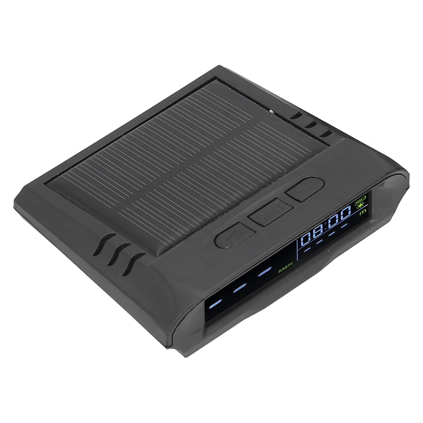 Solarbetriebenes Digitales Smart-hud Für Autos, Zeigt Uhrzeit Und Temperatur An, Geschwindigkeitswarnung, Solarladung, Universell, Kompatibel Mit Allen Fahrzeugen