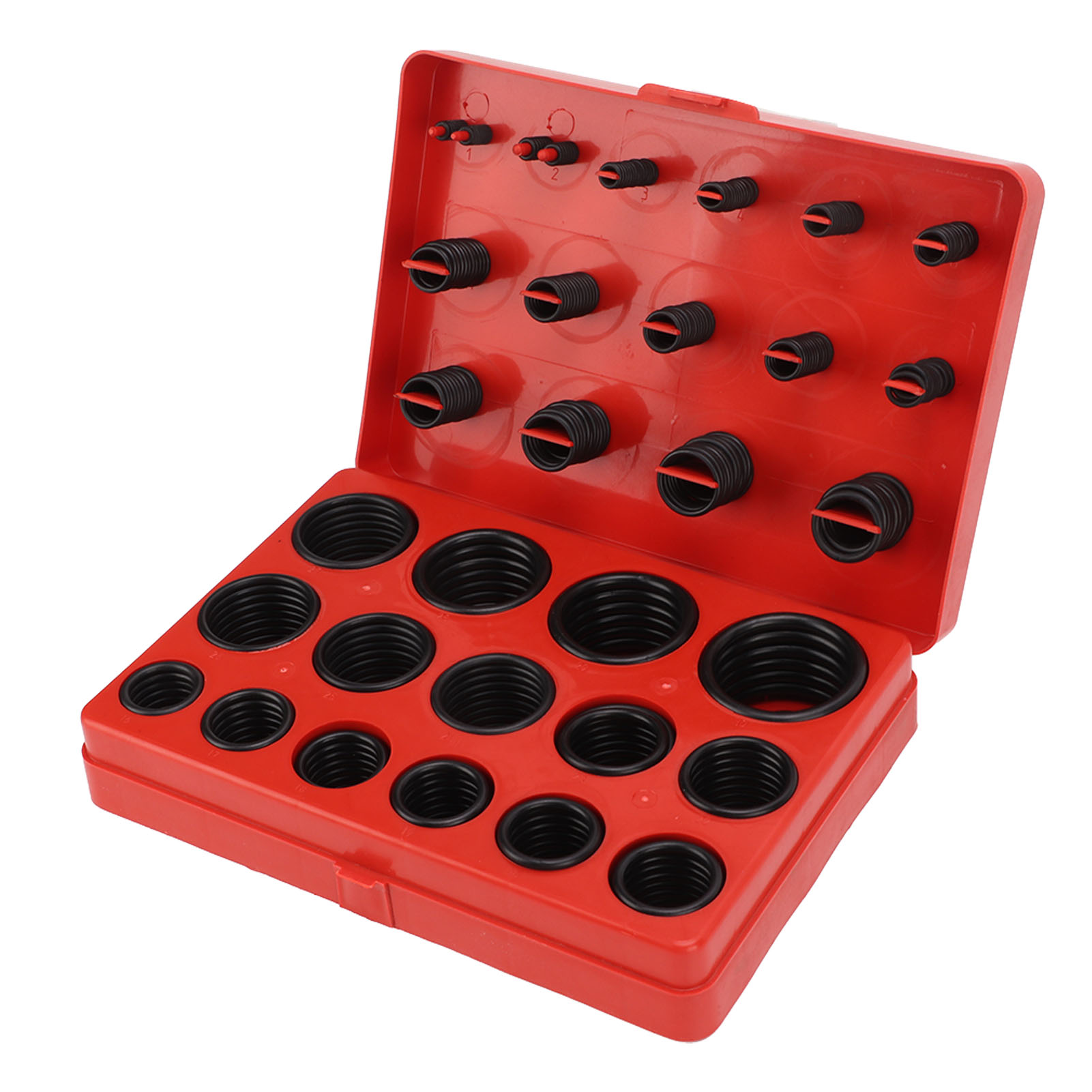 347-teiliger O-ring-satz Aus Gummi, Universelles Sortiment An Unterlegscheiben Und Dichtungen Für Kfz-rohre, Armaturen Und Maschinen.