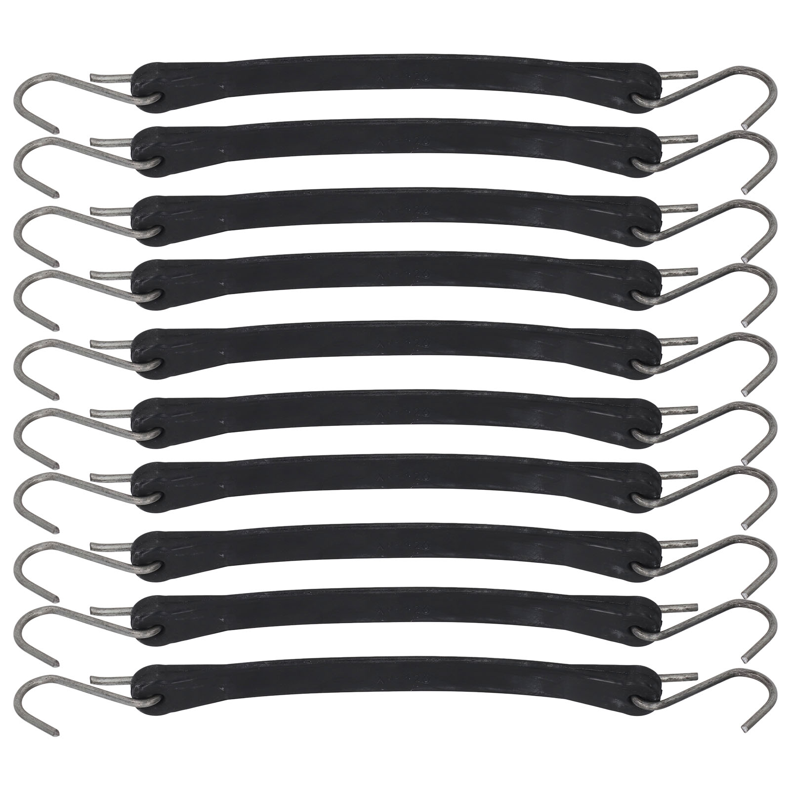 10-teiliges Elastisches Gurtband, 25 Cm, Stahlhaken, Zurrseil Für Lkw, Motorrad, Anhänger, Hochbelastbarer Spanngurt Zur Planenbefestigung