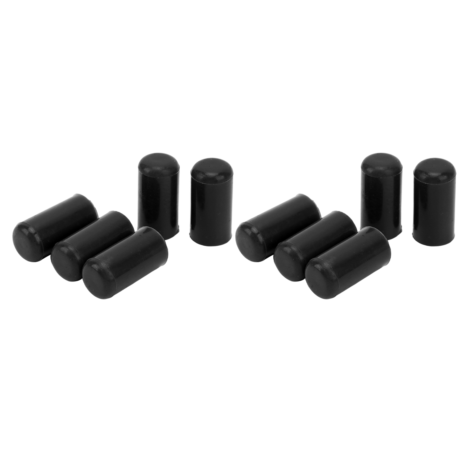 10-teiliges Set Kfz-ansaugschlauch-endkappen, Schwarze Silikonkappen Mit 8 Mm Innendurchmesser, Universeller Vakuumschlauchverschluss