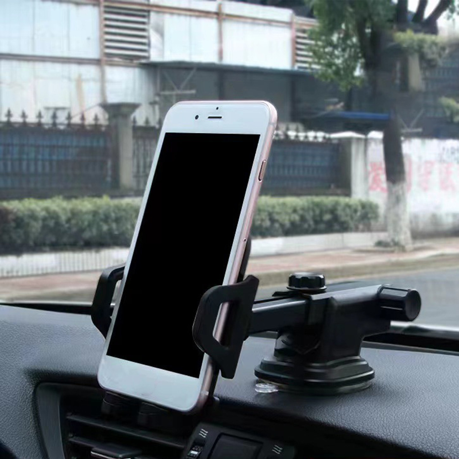 360° Drehbare Autotelefonhalterung, Starker Saugnapf, Lüftungsschlitz- Oder Armaturenbrettbefestigung, Robuste Fahrzeughalterung
