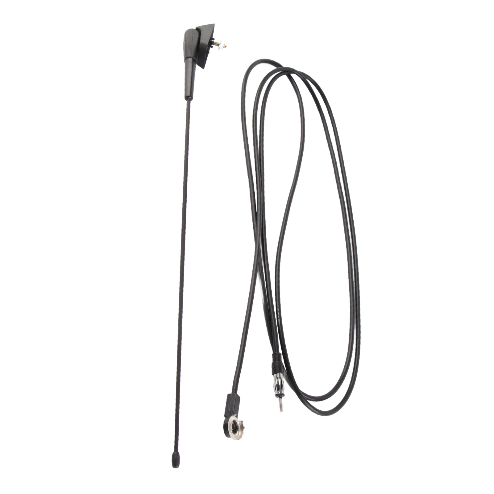 Schwarze Gummi-fm/am-autoradioantenne, Ersatzantenne Kompatibel Mit Peugeot 205 206 306 307 309 406 806, Flexible Dachantenne, Robustes Außenzubehör.