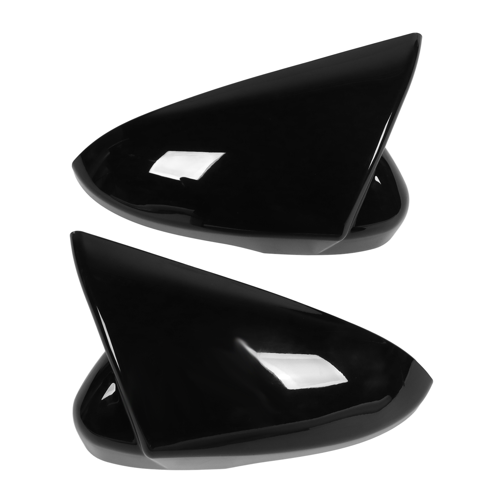 Außenspiegelkappen, Chrom-schwarz, Für Ford Mondeo 2013–2020, Paar Ersatz-seitenblenden, 2er-set