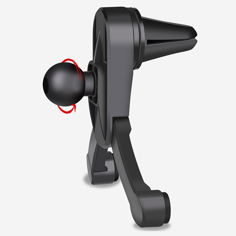 Schnellverschluss-autotelefonhalterung, 360° Drehbare Halterung Mit Lüftungsschlitzclip Und Saugnapf, Robuste Halterung, Schwarz