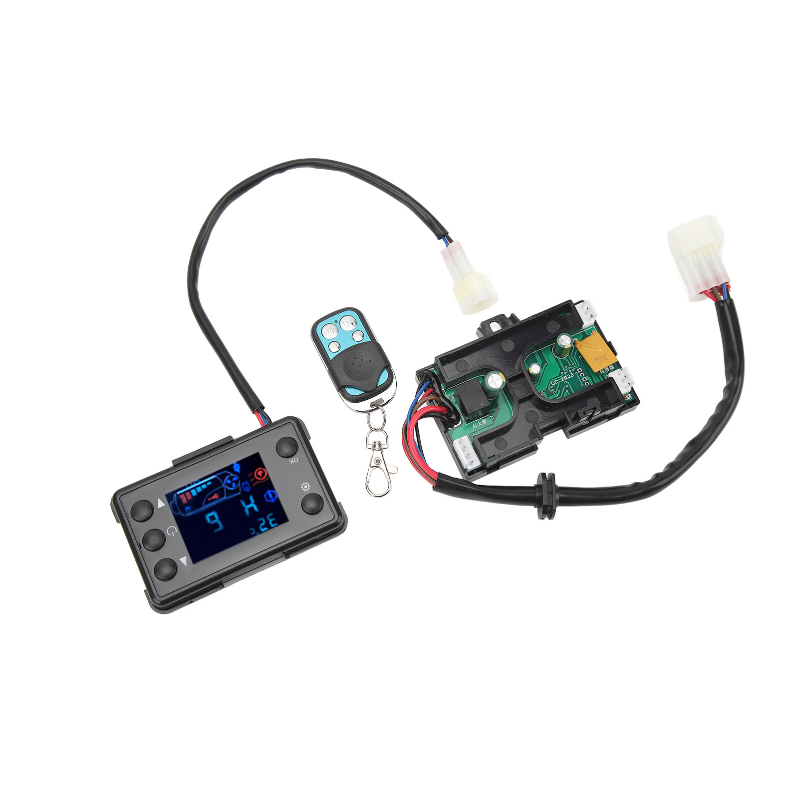 12v 5000w Stationäre Heizung Mit Lcd-bildschirm, Fernbedienung Und Steuerplatine Für Auto, Bus, Bahn, Dieselkühler