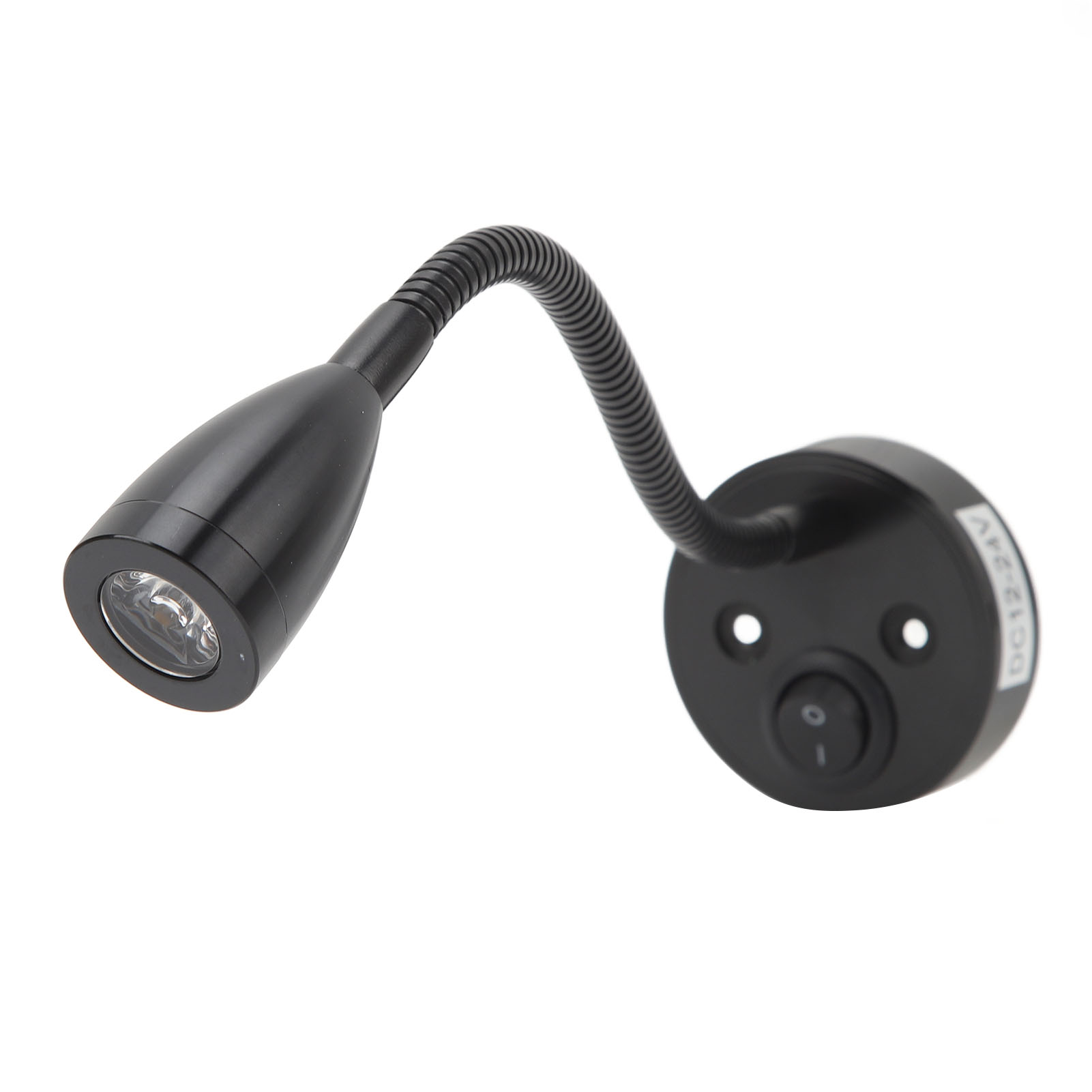 360° Verstellbare, Flexible Led-nachttischlampe Mit Schwanenhals Für Wohnmobile, Lkw, Boote Und Pkw, 12–24 V Dc, Schwarz
