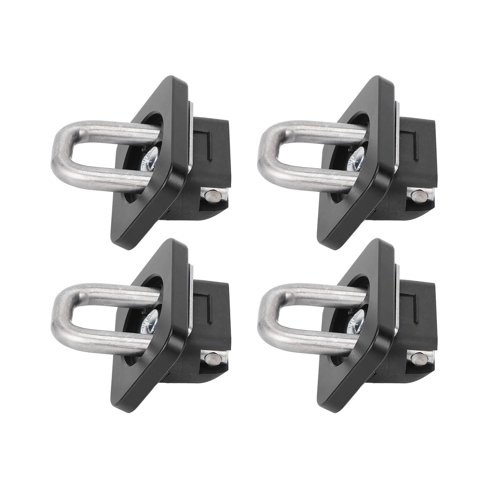 4 Schwarze Edelstahl-kippmuldenanker (1000 Lbs Tragkraft) Als Ersatz Für Chevy Silverado 2007-2021