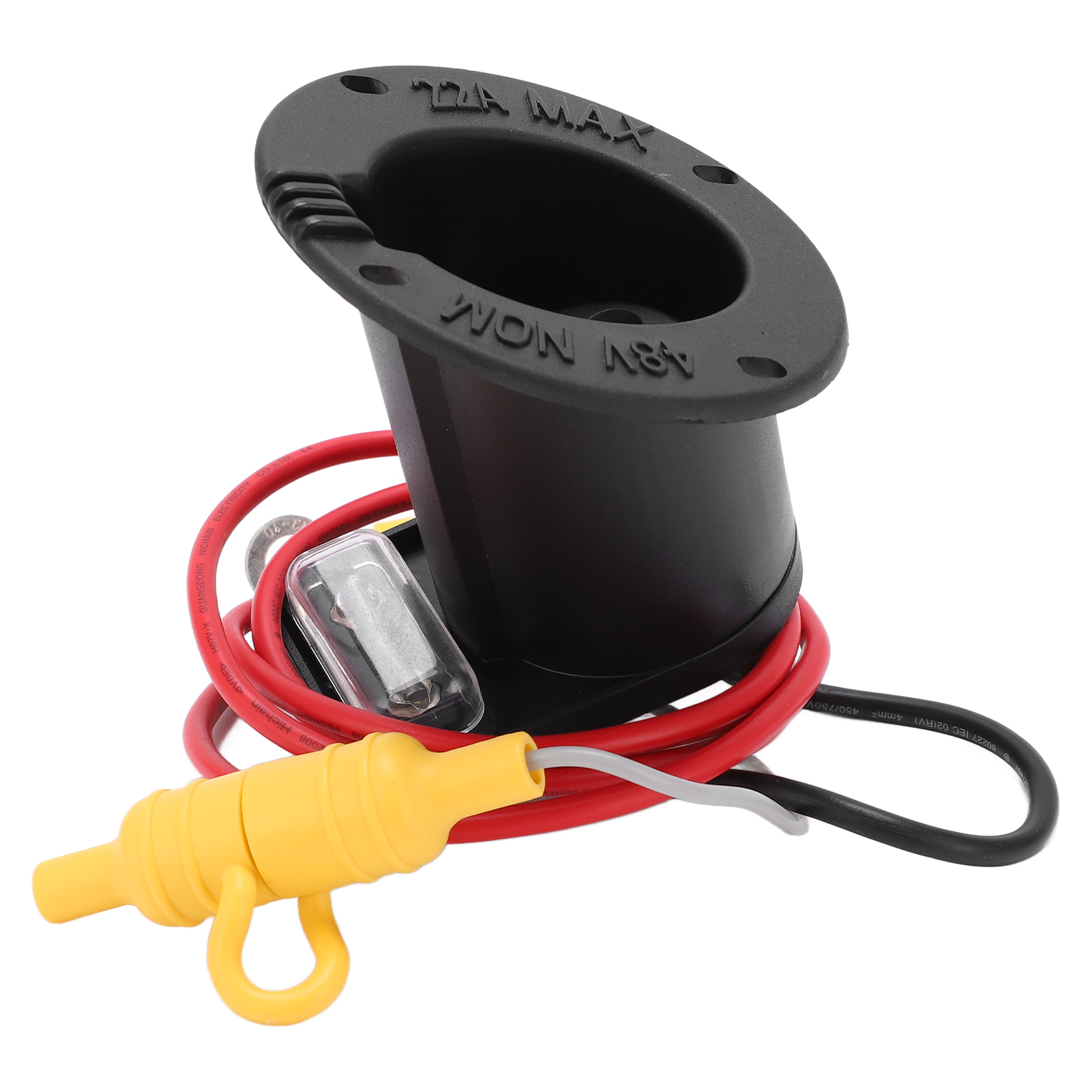 48v Dc Powerdrive Ladebuchse Für Club Car Ds 2000 Ladegerät Und Höher, Sicherungsaufnahme 101802101, Kompatibler Ersatzstecker, Hochleistungs-ladebuchse.
