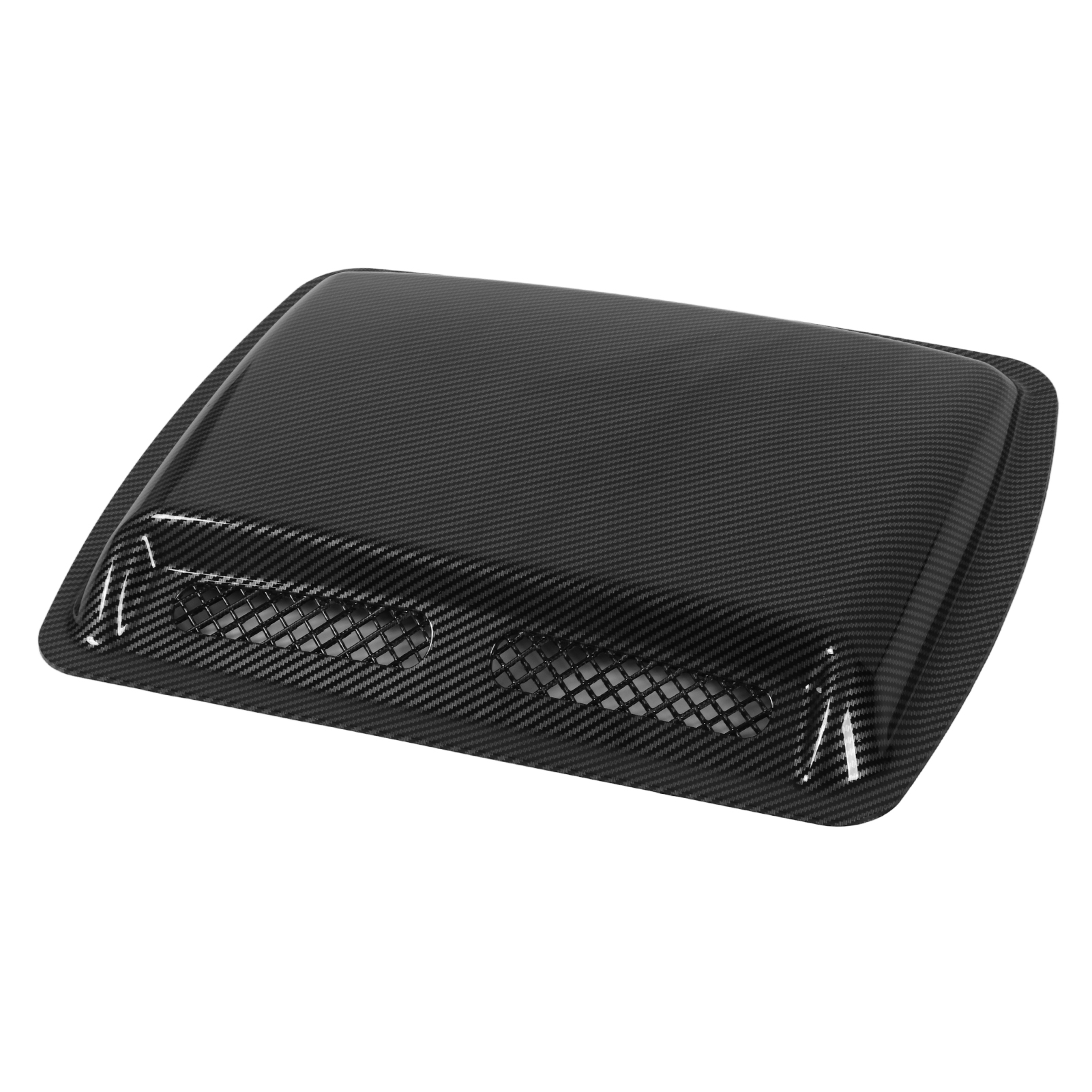 Dekorativer Lufteinlass Aus Kohlefaser Für Die Motorhaube, Doppelseitig Klebend, Selbstklebendes Lüftungsgitter Für Die Motorhaube, Sportlicher Stil, Universelle Lufteinlassabdeckung.
