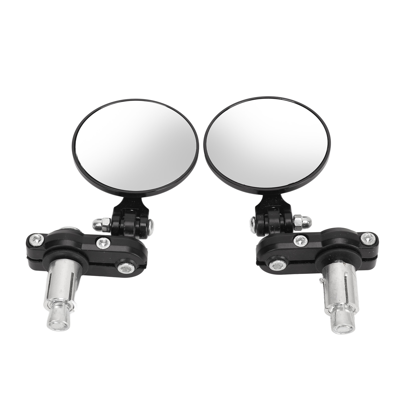 Zweiteiliger Motorrad-rückspiegel, Runder, Klappbarer 3-zoll-lenkerendspiegel Für 22-mm-lenker, Motorrad-seitenspiegel