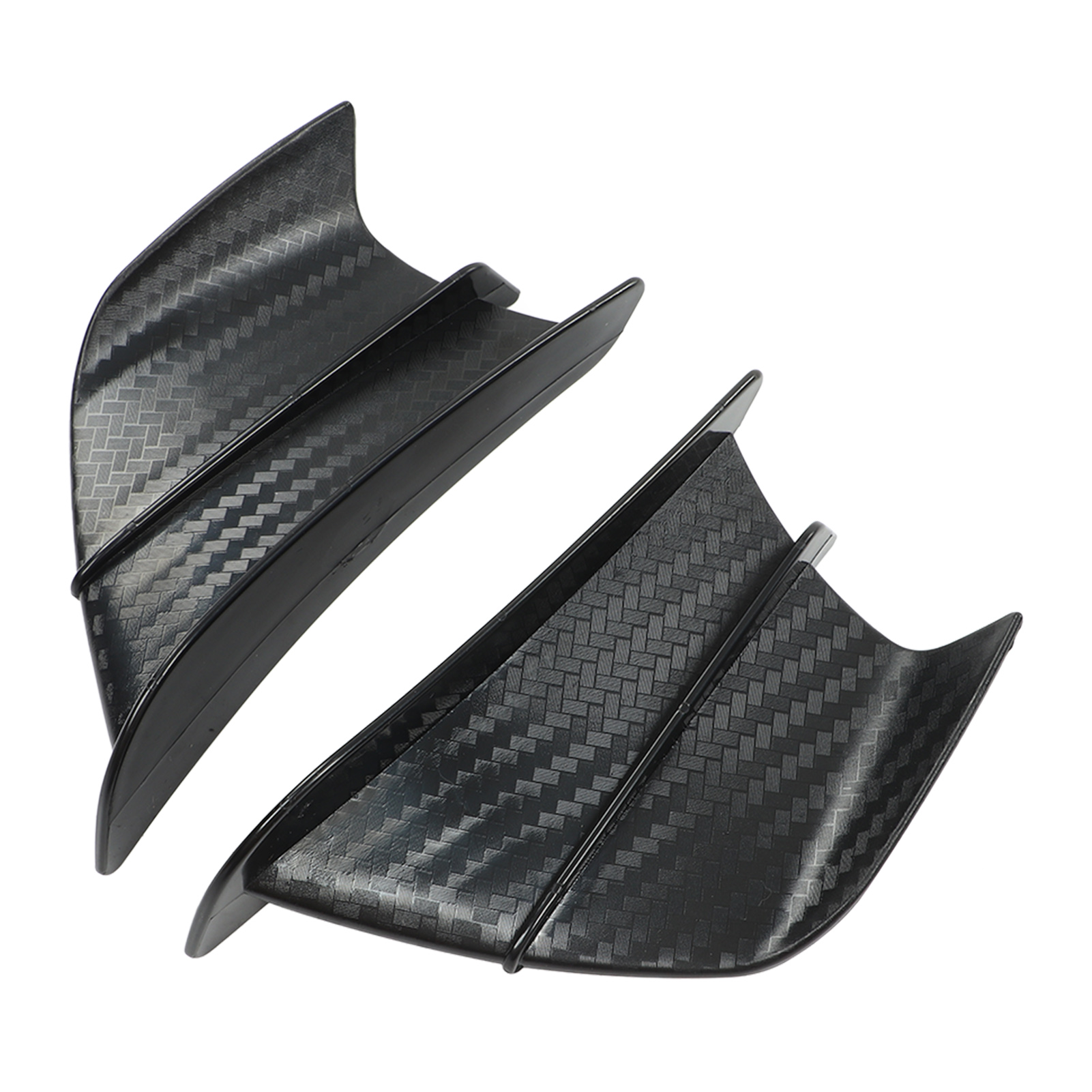 Aerodynamische Carbon-winglets Für Ninja400 Ninja250 Z900 Z1000 Motorräder, Paar Seitenwindabweiser, Rennsport-look, Universelle Montage.
