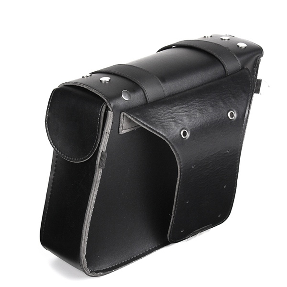 Satteltaschen Für Motorräder Aus Pu-leder, Mit Seitlichen Taschen (links Und Rechts), Werkzeugtasche Am Sattel, Verstellbar