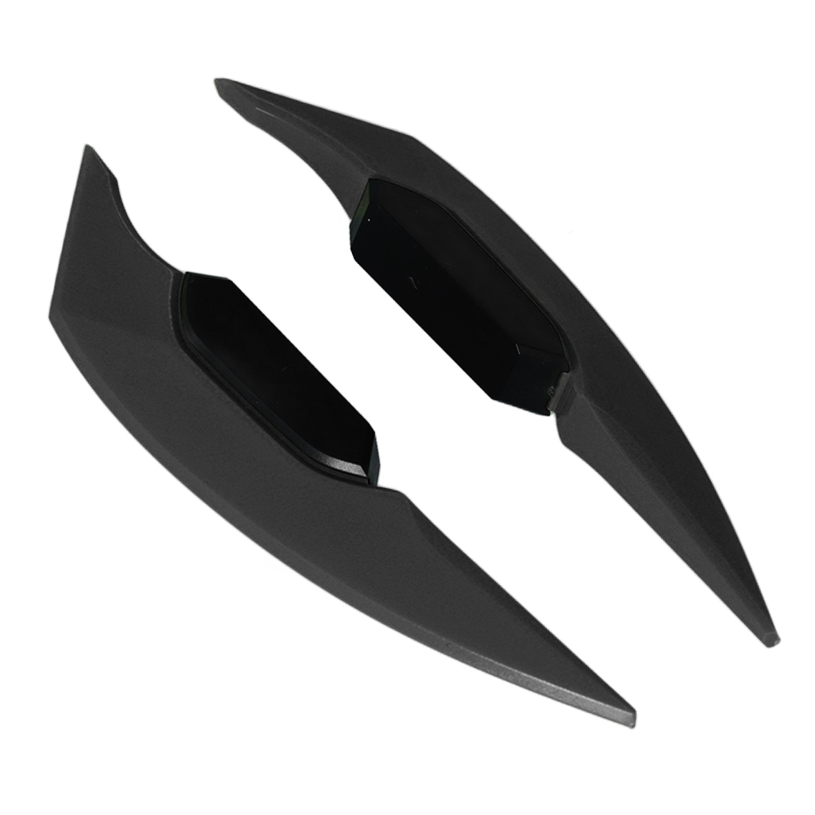 Paar Aerodynamische Seitenflügel Für Motorräder, Universelle Schwarze Spoiler, Kompatibel Mit Elektrorollern Und Motorrädern, 2-teiliges Set