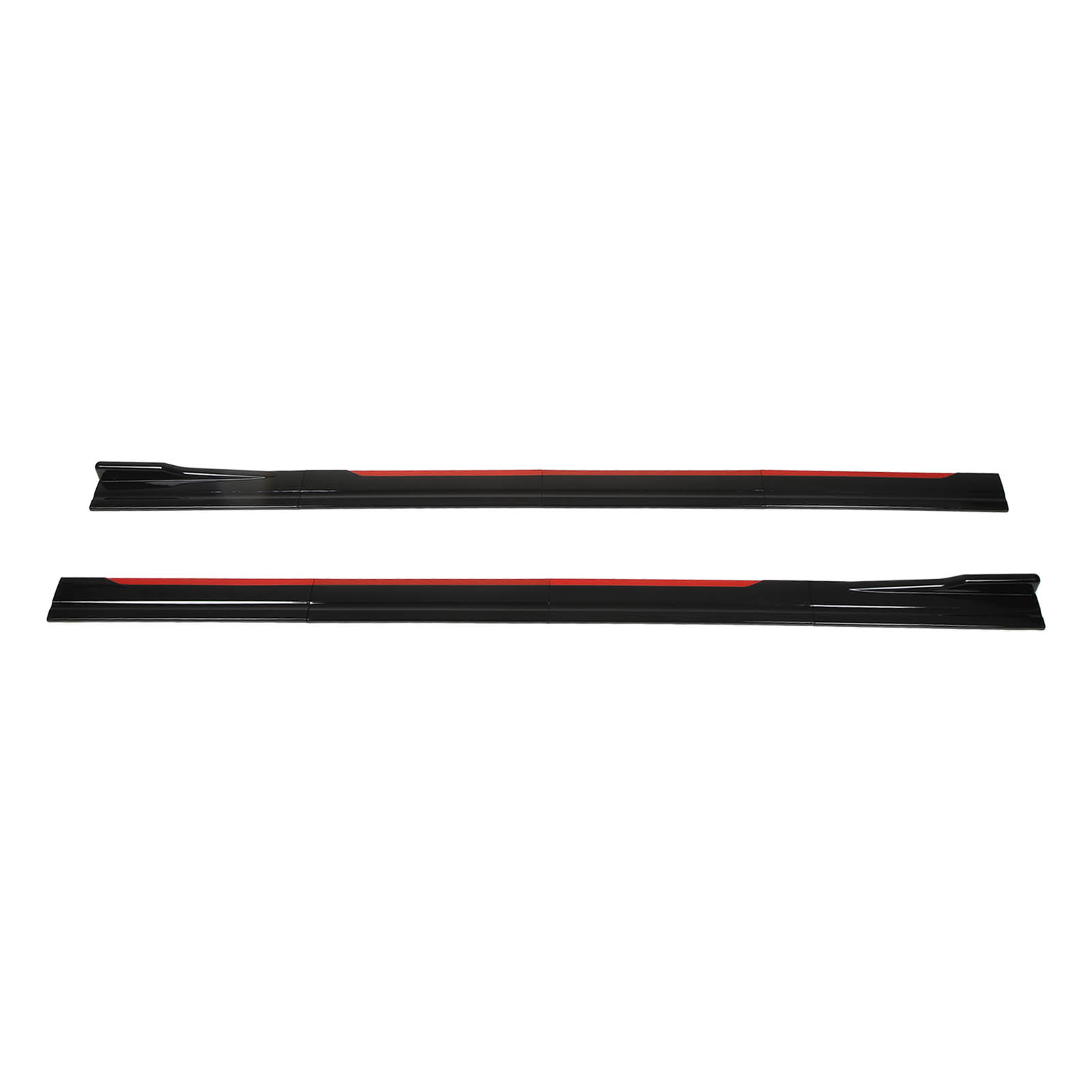 8-teiliges Seitenschweller-set, Schwarz-rot, Zierleiste, Diffusor, Spoiler, Universell Für Honda Civic