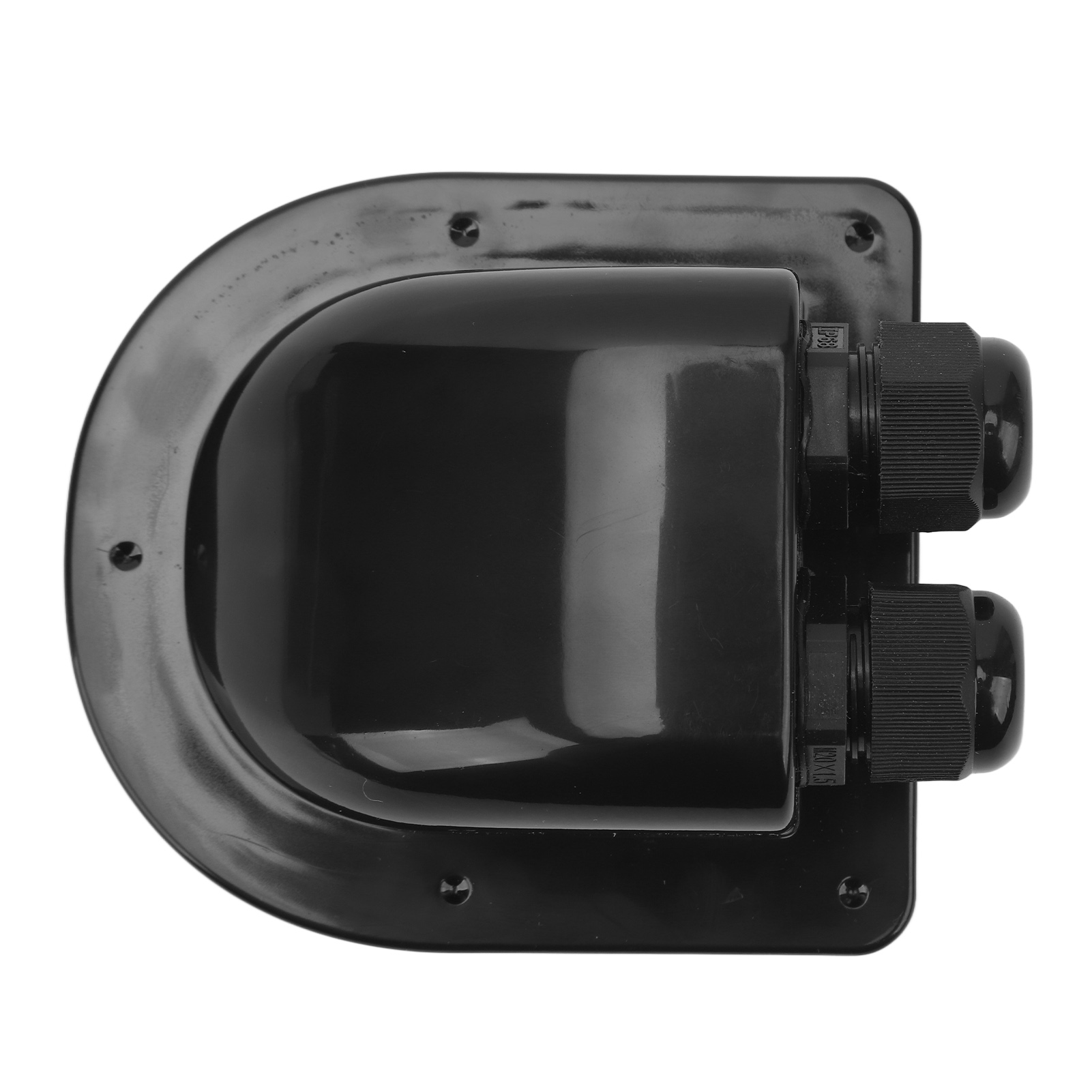 Ip68 Wasserdichte Doppelkabeleinführung, Wetterfestes Gehäuse Für Wohnmobil, Boot, Yacht, Schwarz