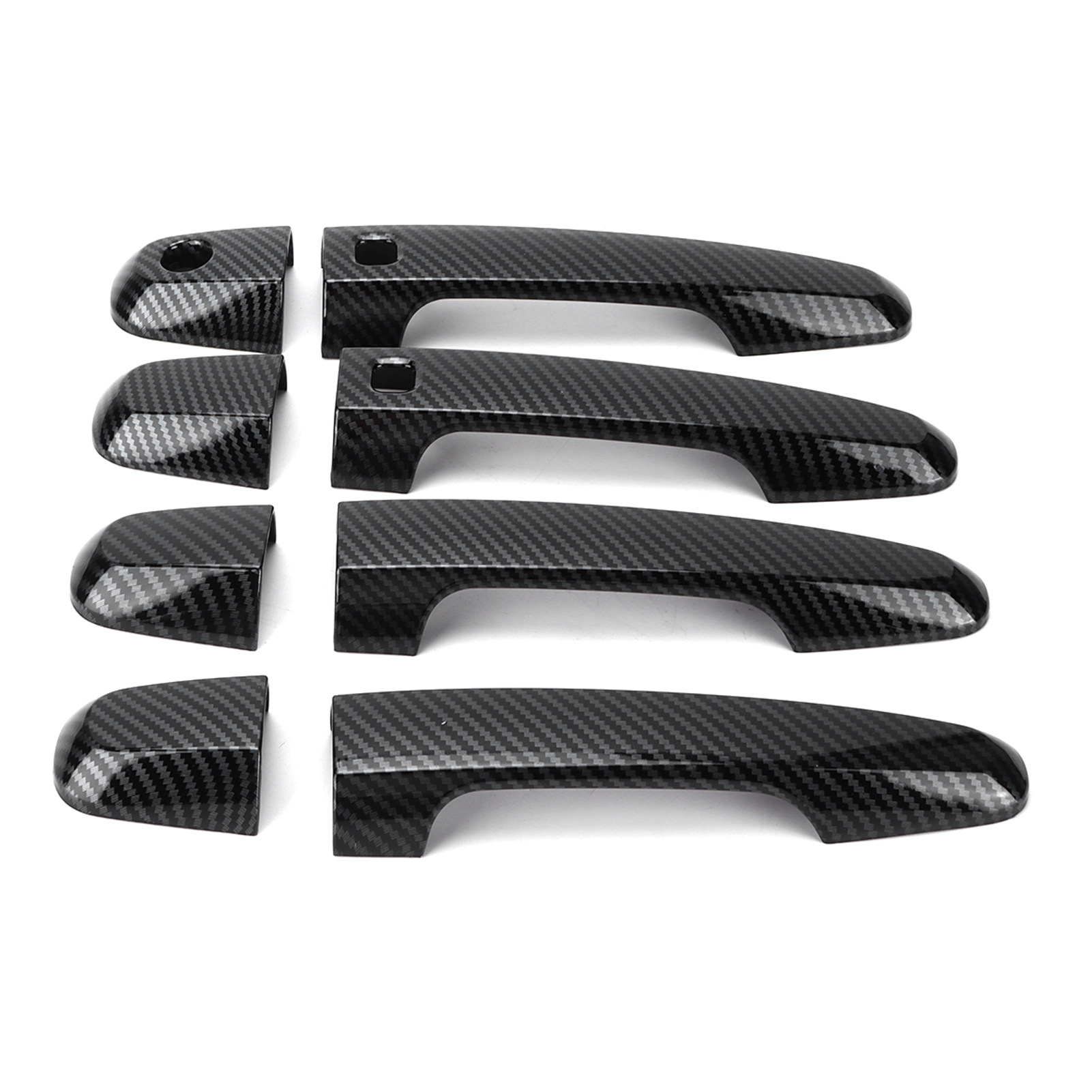 8-teiliges Türgriff-zierleisten-set In Carbon-optik Für Mitsubishi Pajero/montero/shogun Sport (2019–2021)