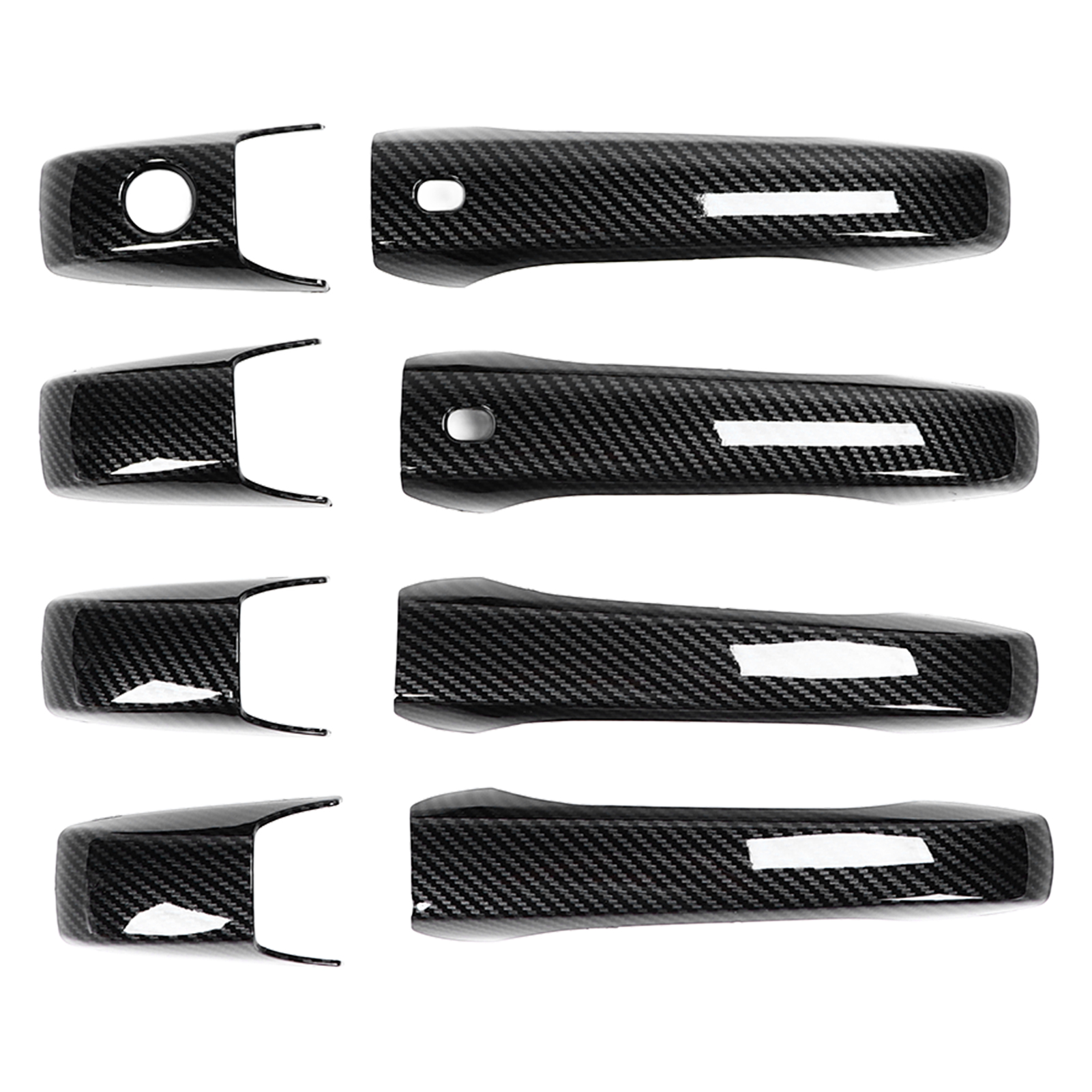8-teiliges Set Türgriffschutzleisten Im Carbon-look, Kompatibel Mit Jeep Patriot, Grand Cherokee Und Durango