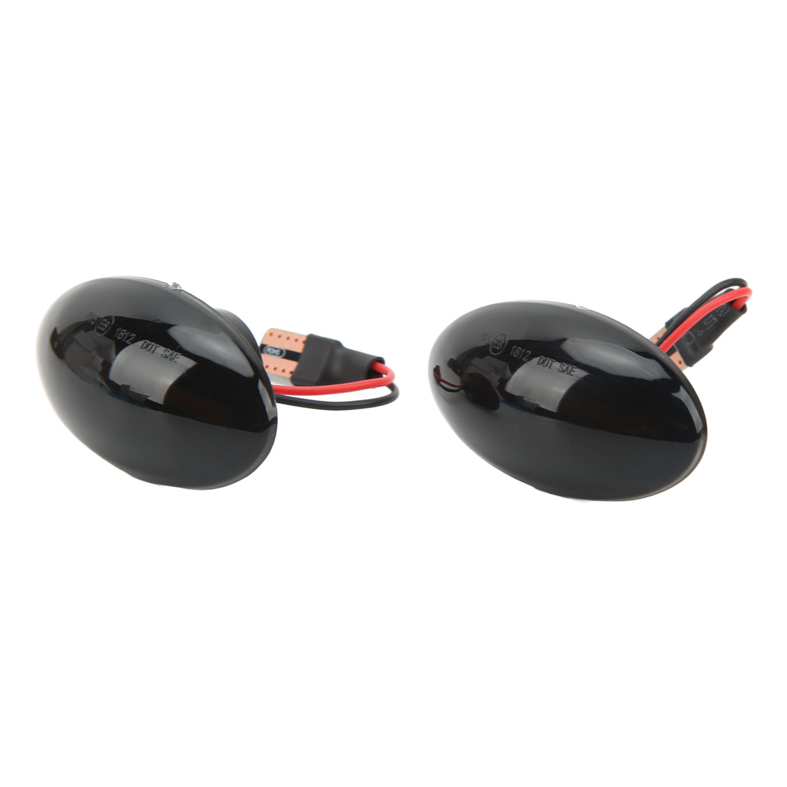 Dynamische Led-seitenmarkierungsleuchten (getönt) Mit Blinkern Für Cooper R50 R53 (2002–2006), Schwarze Optik, Blinker, 2-teiliges Set