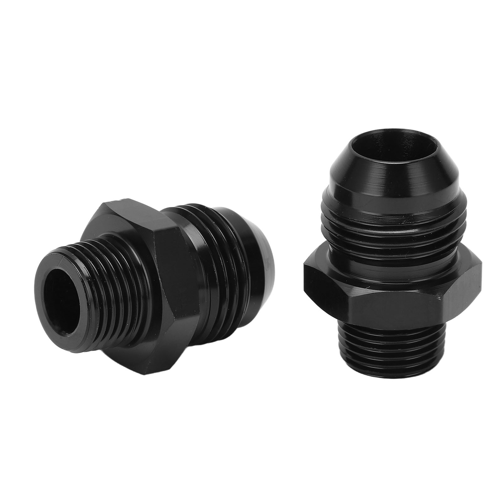 Gerade Adapter 10an Auf 3/8 Npt Kraftstoffleitungsanschluss, Schwarz Eloxiertes Aluminium Für Öl-, Wasser- Und Gasschläuche