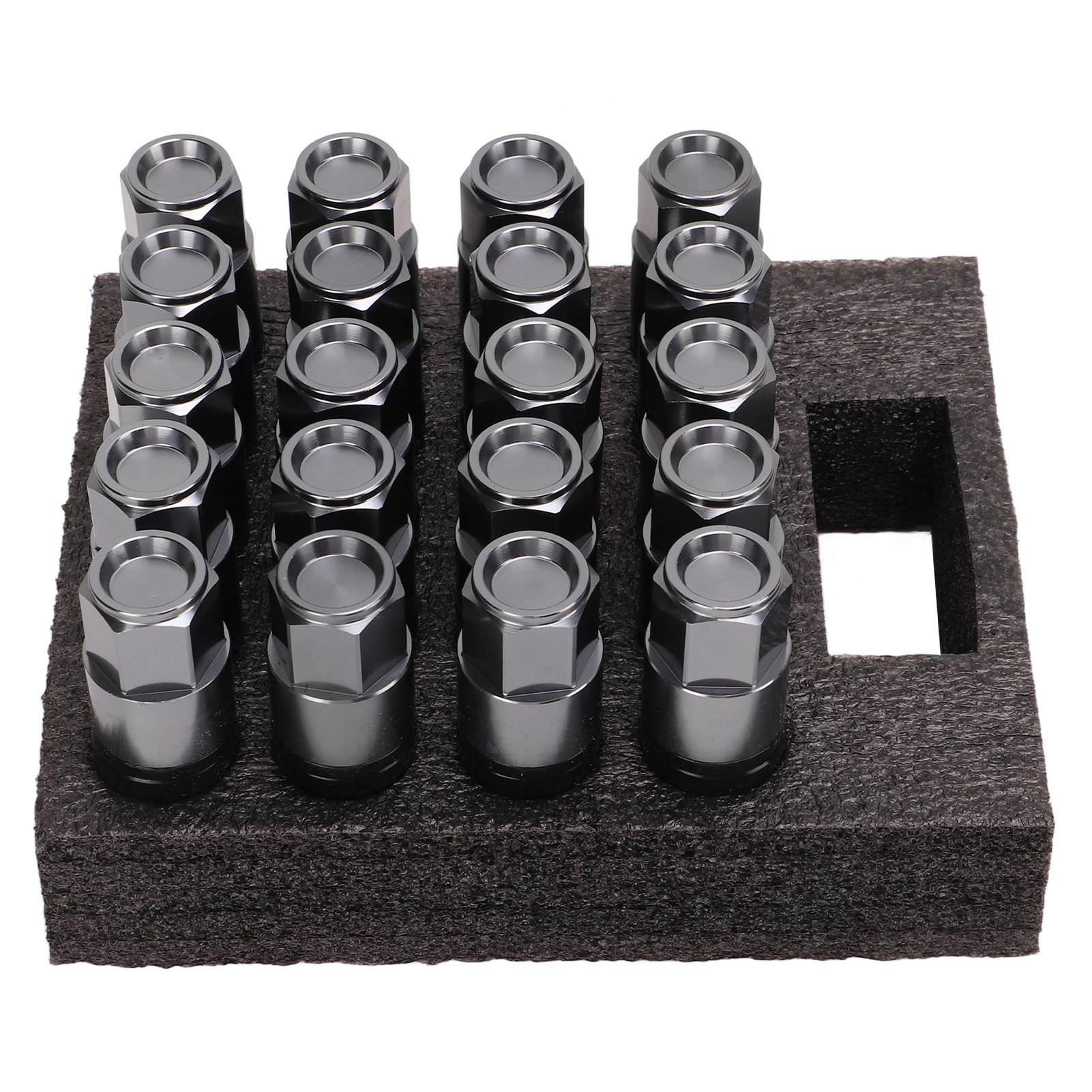 20 Stück M14x1,5 Kegelbund-radbolzen, Universal-gewindemuttern, Autozubehör, Titan