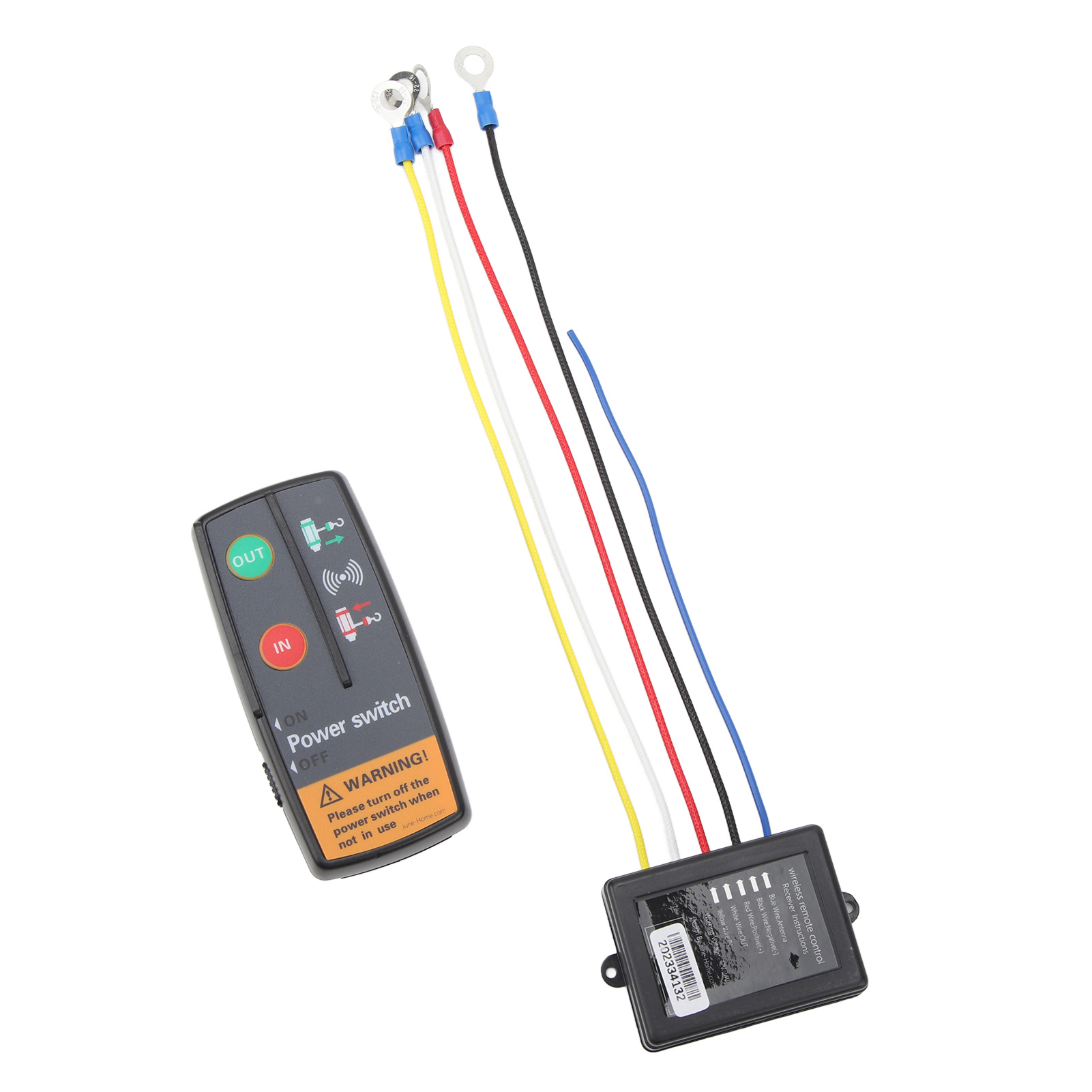 Kabellose Seilwinde Mit Fernbedienung (12 V/24 V Dc), 3-in-1-handsteuerung, Robust, Für Lkw, Geländewagen Und Suv