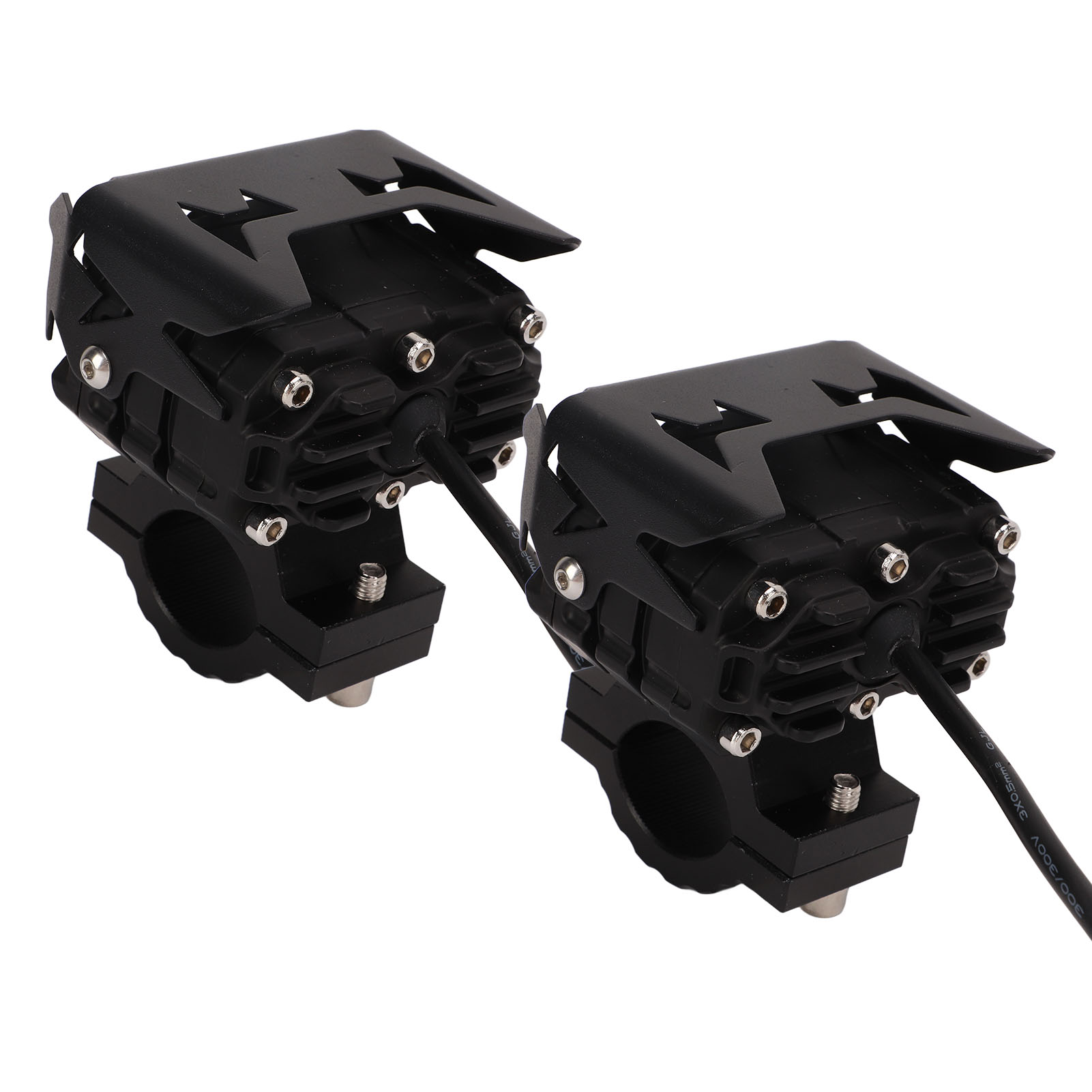 Universeller 12-20v Led-doppellinsen-motorradscheinwerfer Für Pickups, Pkw, Suvs Und Quads