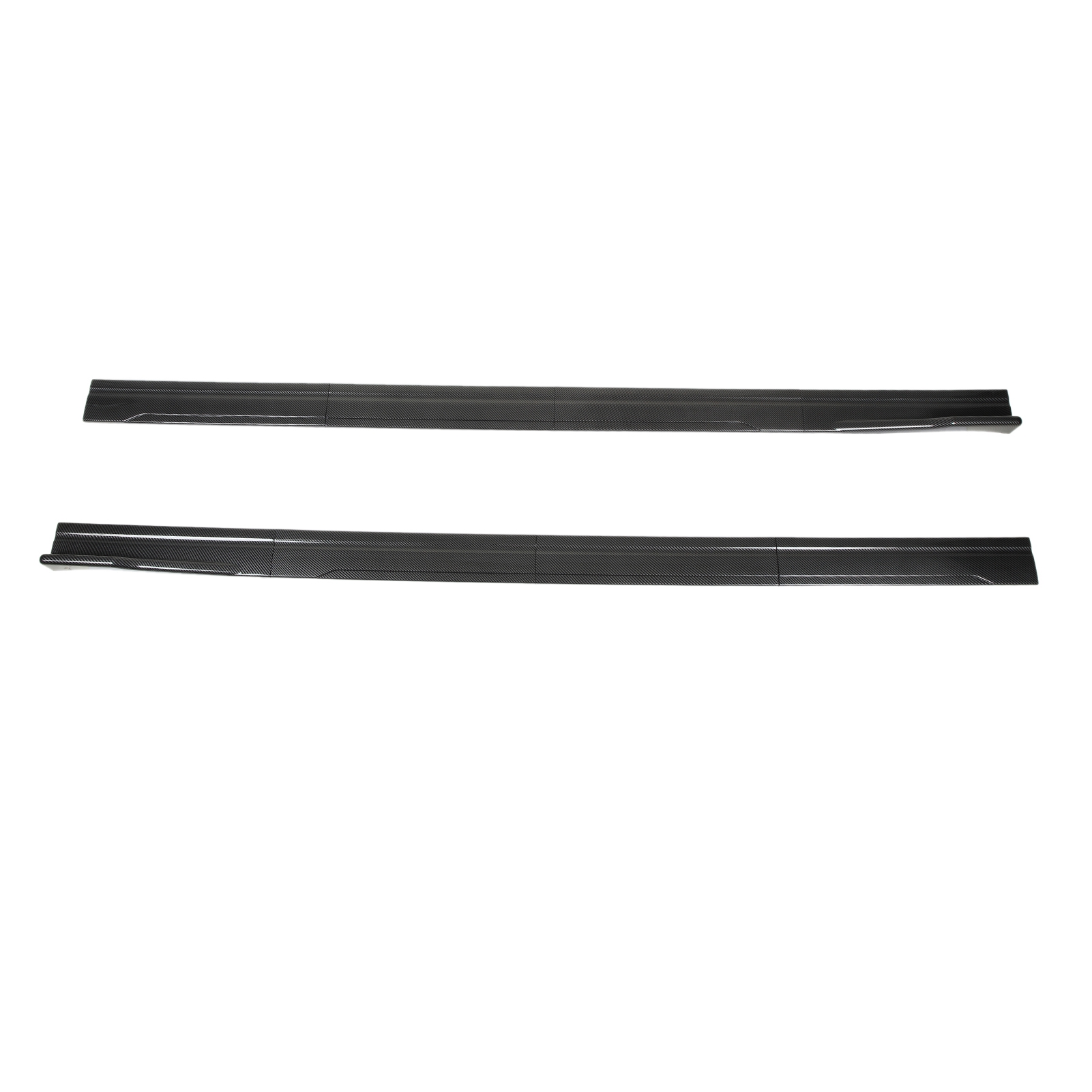 Universelle 2 M/78,7 Zoll Seitenschweller, Heckflügeldiffusoren Für Accord Civic, Glänzende Carbonfaser-optik, Auto-seitenschweller