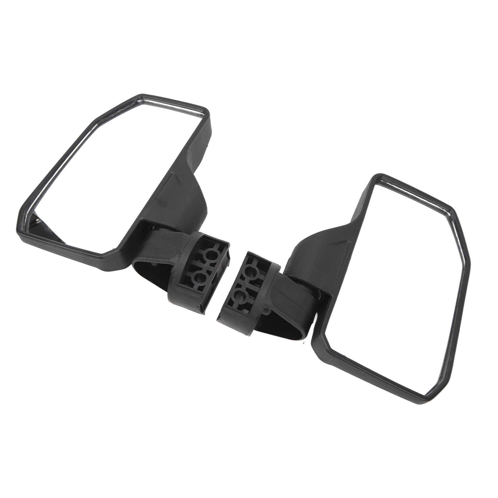 2-teilige Seitenspiegel, Weitwinkel, Klare, Verstellbare Schwarze Spiegel Für Atv, Utv, Motorrad