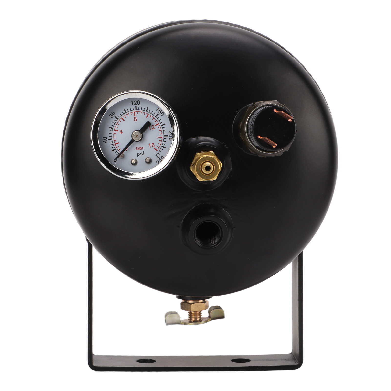 3-ausgangs-drucklufttank-set, 150 Psi, 0,5 Gallonen, Geschweißter Stahl, Universell Für Lkw-, Pkw-, Zug- Und Yacht-hornsysteme
