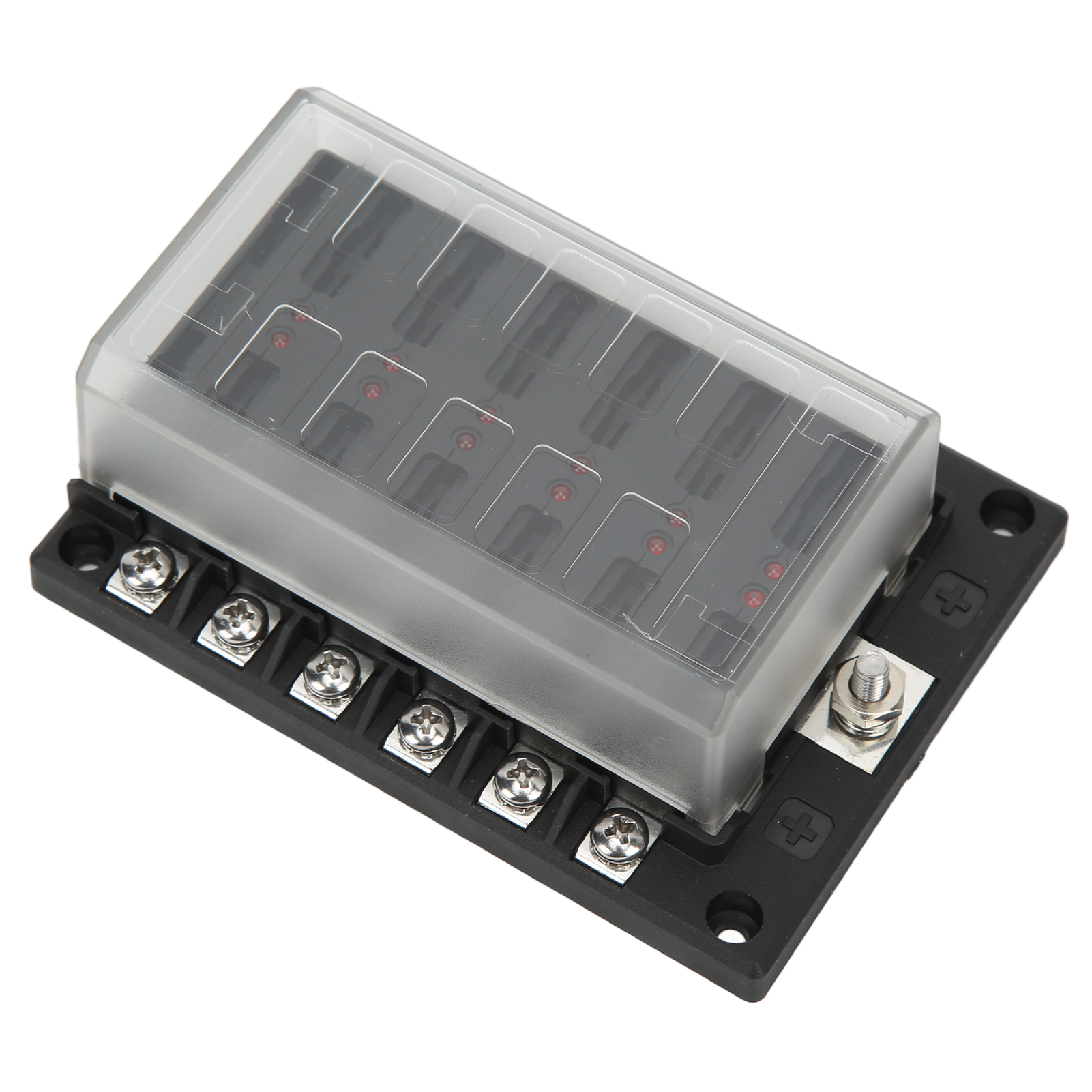 Universeller Sicherungskasten Mit 1 Eingang Und 12 Ausgängen, 10-32 V, Mit Led-anzeigen, Für Auto, Boot Und Wohnmobil.