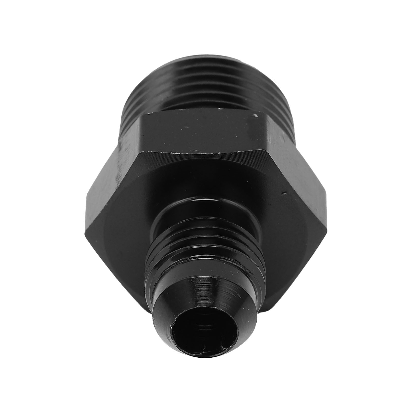 Gerader Kraftstoffleitungsadapter 4 An Auf 3/8 Npt, Flexibler Anschluss, Schwarz Eloxiertes 6061-t6 Aluminium, Für Flüssigkeitsleitungen
