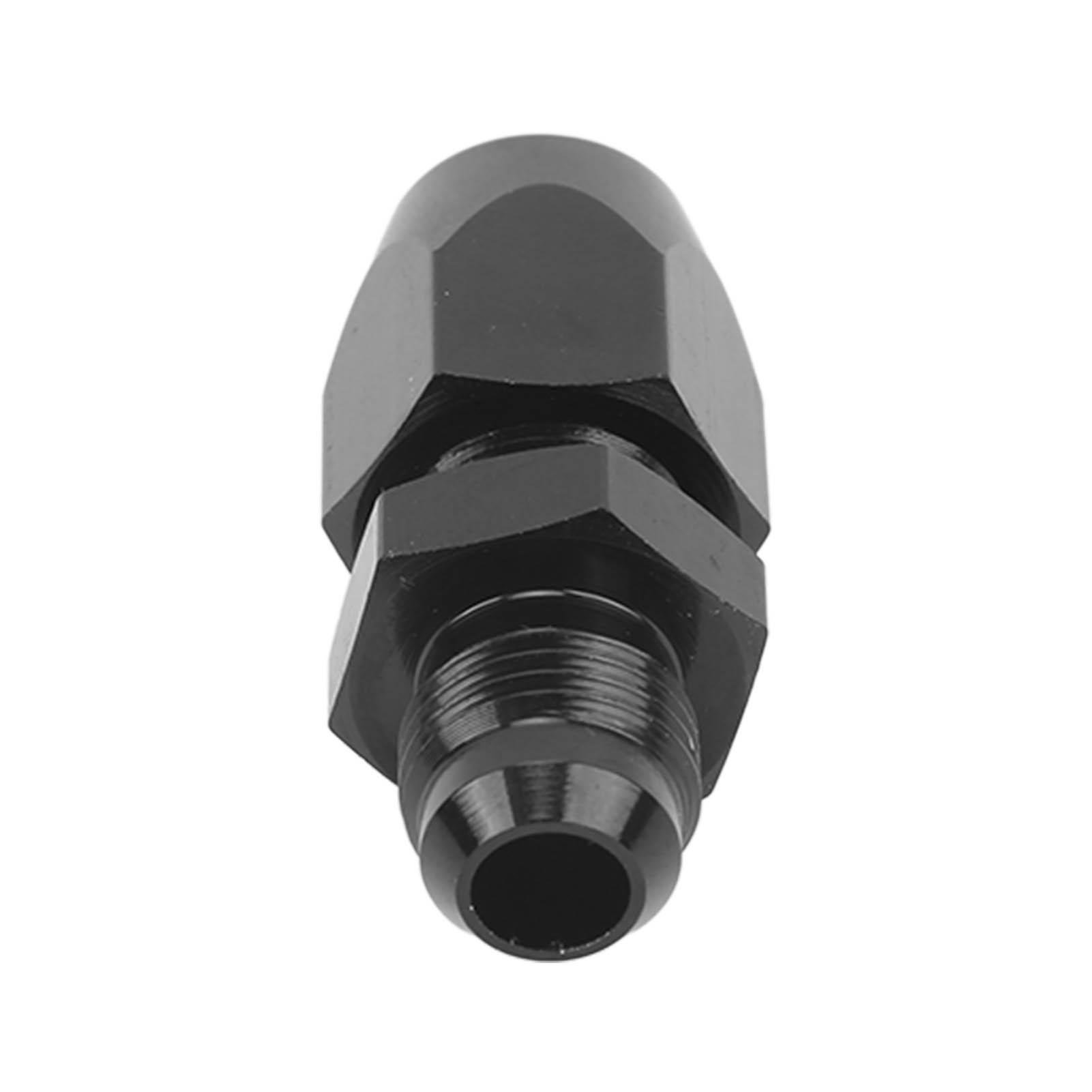 6an Auf 3/8-zoll-kraftstoffleitungsadapter, Korrosionsbeständiger Universalverbinder, Kraftstoffverteilerrohranschluss, Stahl, Schwarz, 1 Stück
