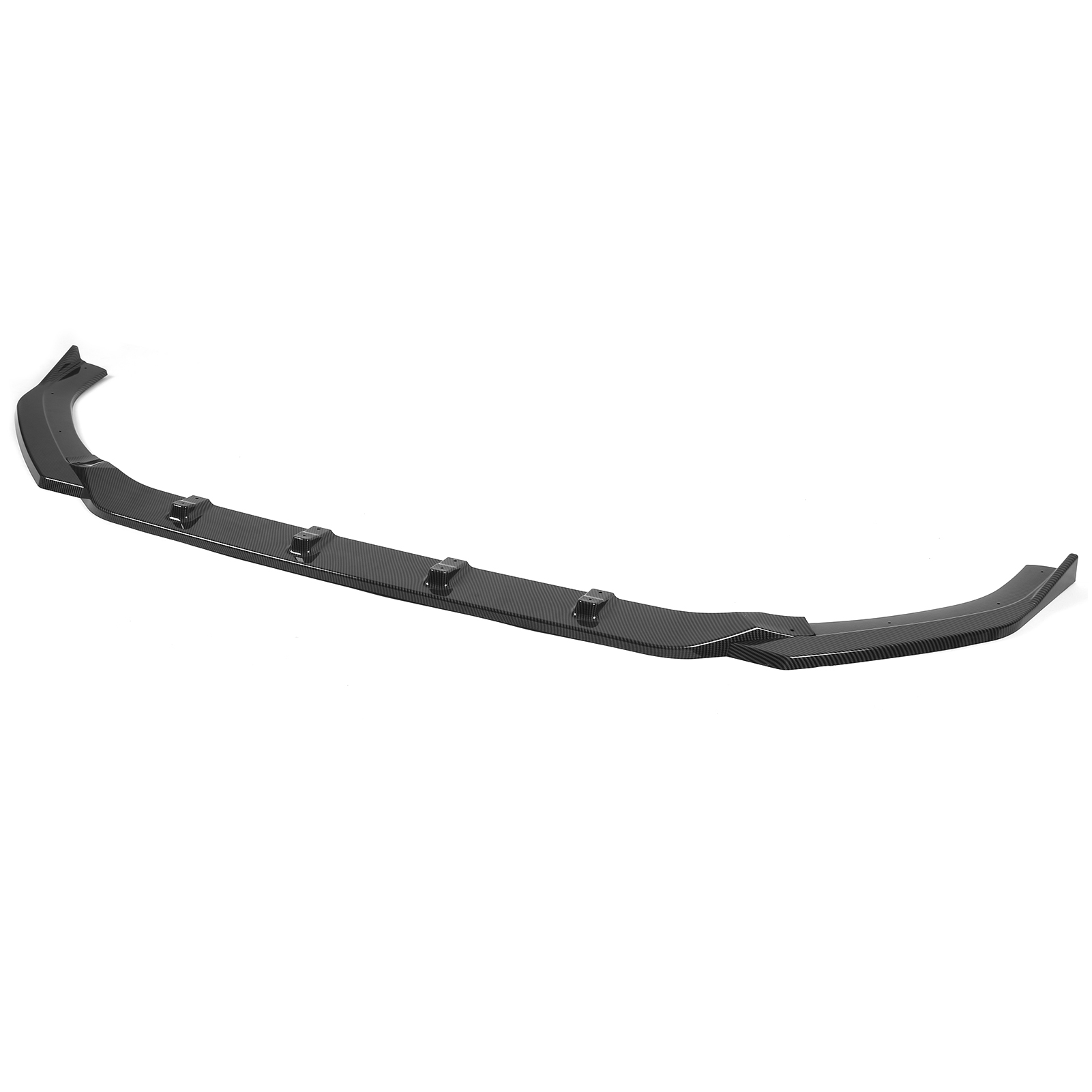 3x Maxton Style Frontspoiler, Kompatibel Mit Vw Golf Mk7.5 (2017–2020), Carbonfaser-optik, Stoßstangenlippe, 3-teiliges Set