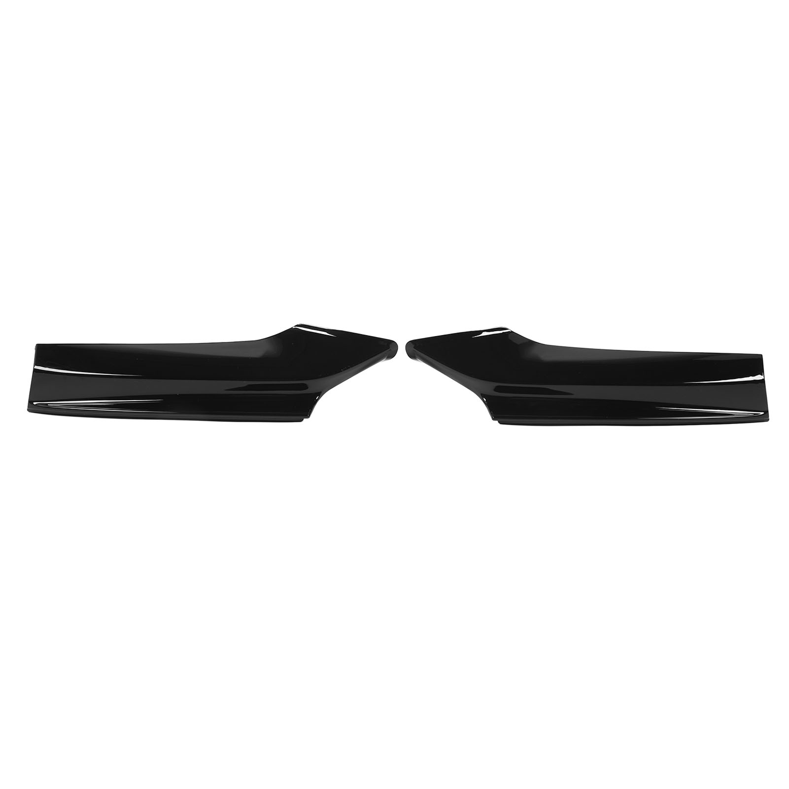 Paar Frontstoßstangenlippenspoiler, Aerodynamische Luftwiderstandsreduzierer, Ecksplitter Für 5er Bmw F10 F11 M Sport (2010–2016), Glänzend Schwarz